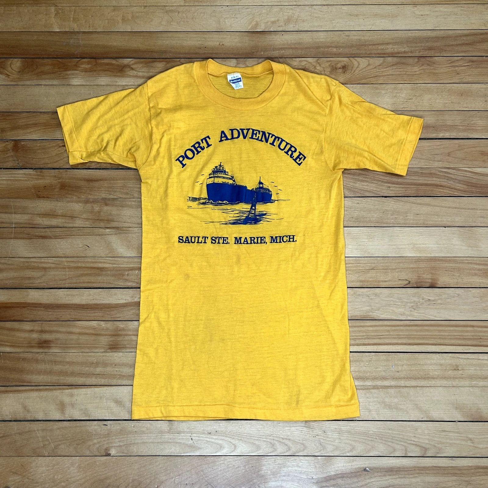 Vintage Vintage 80s Port Adventure Boat Yellow Shirt Medium Size US M / EU 48-50 / 2 - 2 Thumbnail