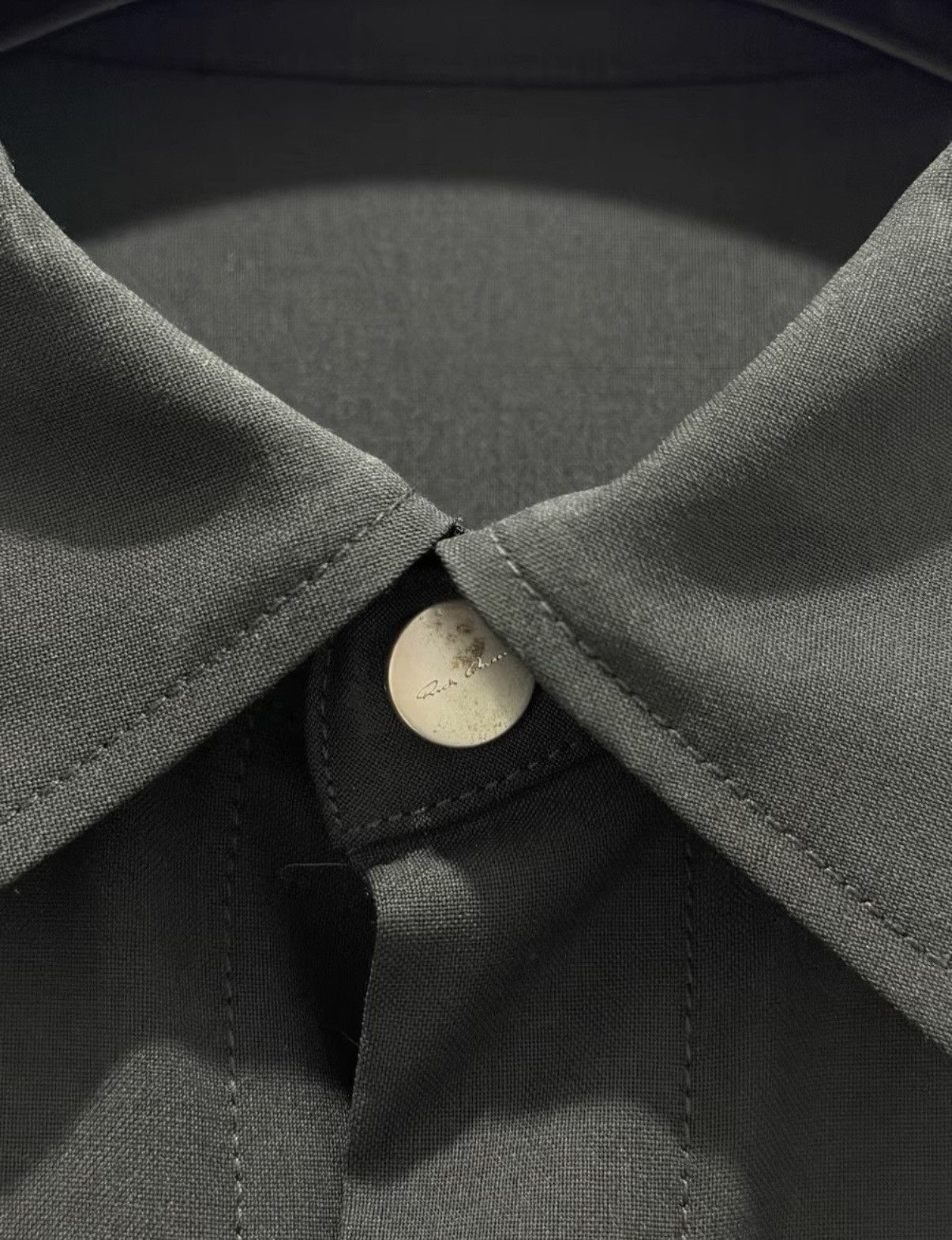 Rick Owens 【Rick Owens】24ss Mainline Fogpocket Black Long-Sleeve Shirt Size US L / EU 52-54 / 3 - 2 Thumbnail