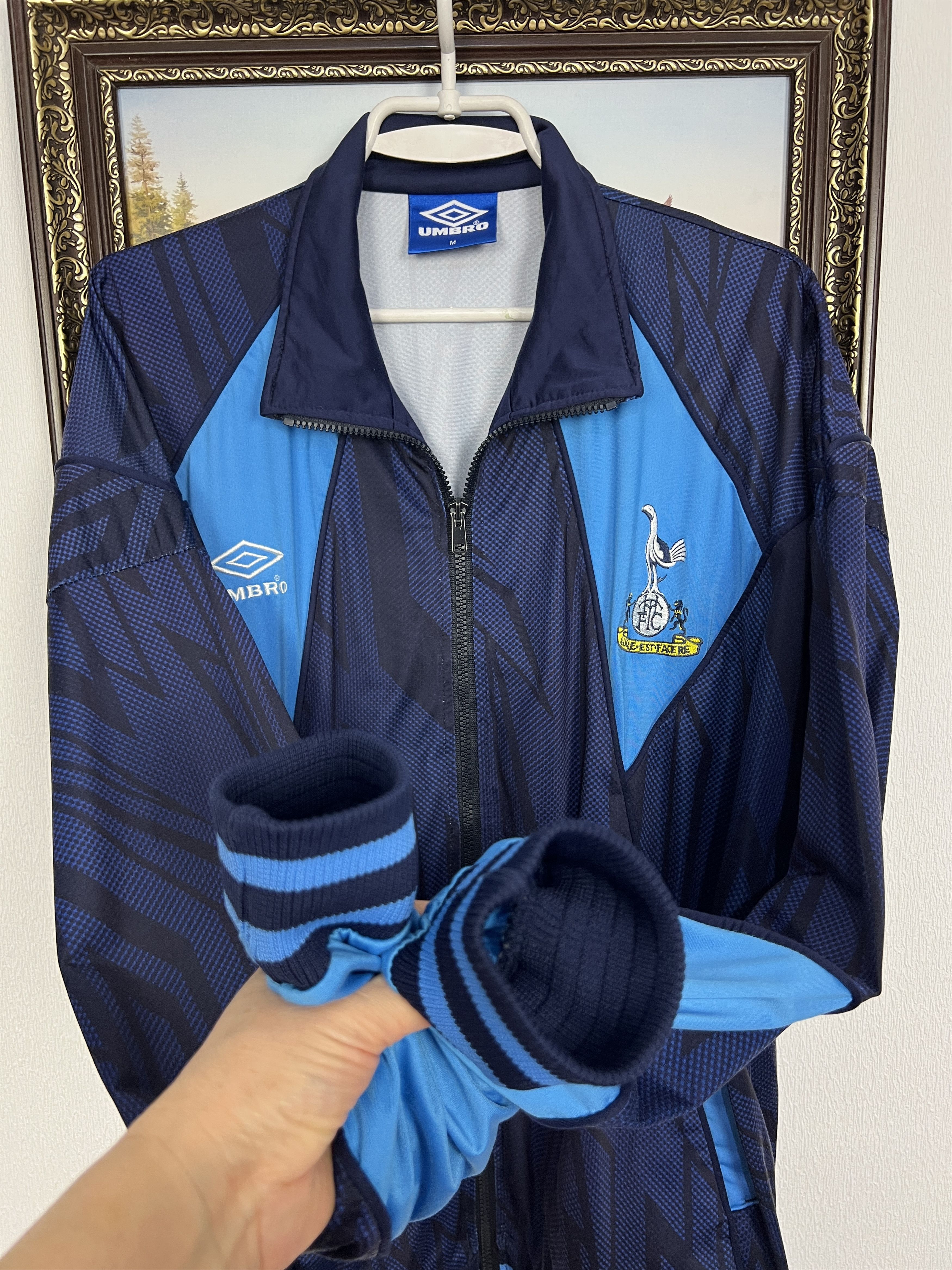 Umbro Vintage 90's Tottenham Hotspur Football Jacket Track Top Zip Size US M / EU 48-50 / 2 - 5 Thumbnail