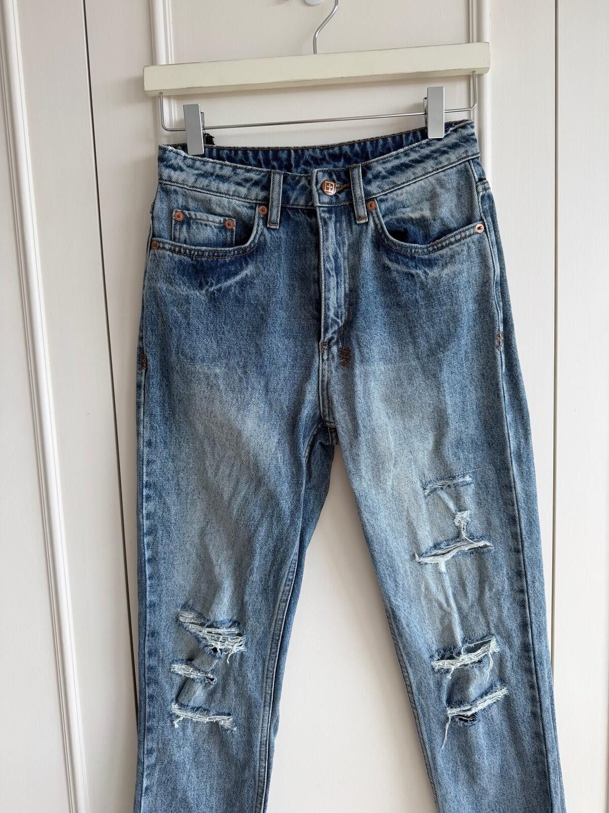 Ksubi new ksubi womens denim jeans nine o trashed blue 25 7 Size 25" / US 0 / IT 36 - 3 Thumbnail