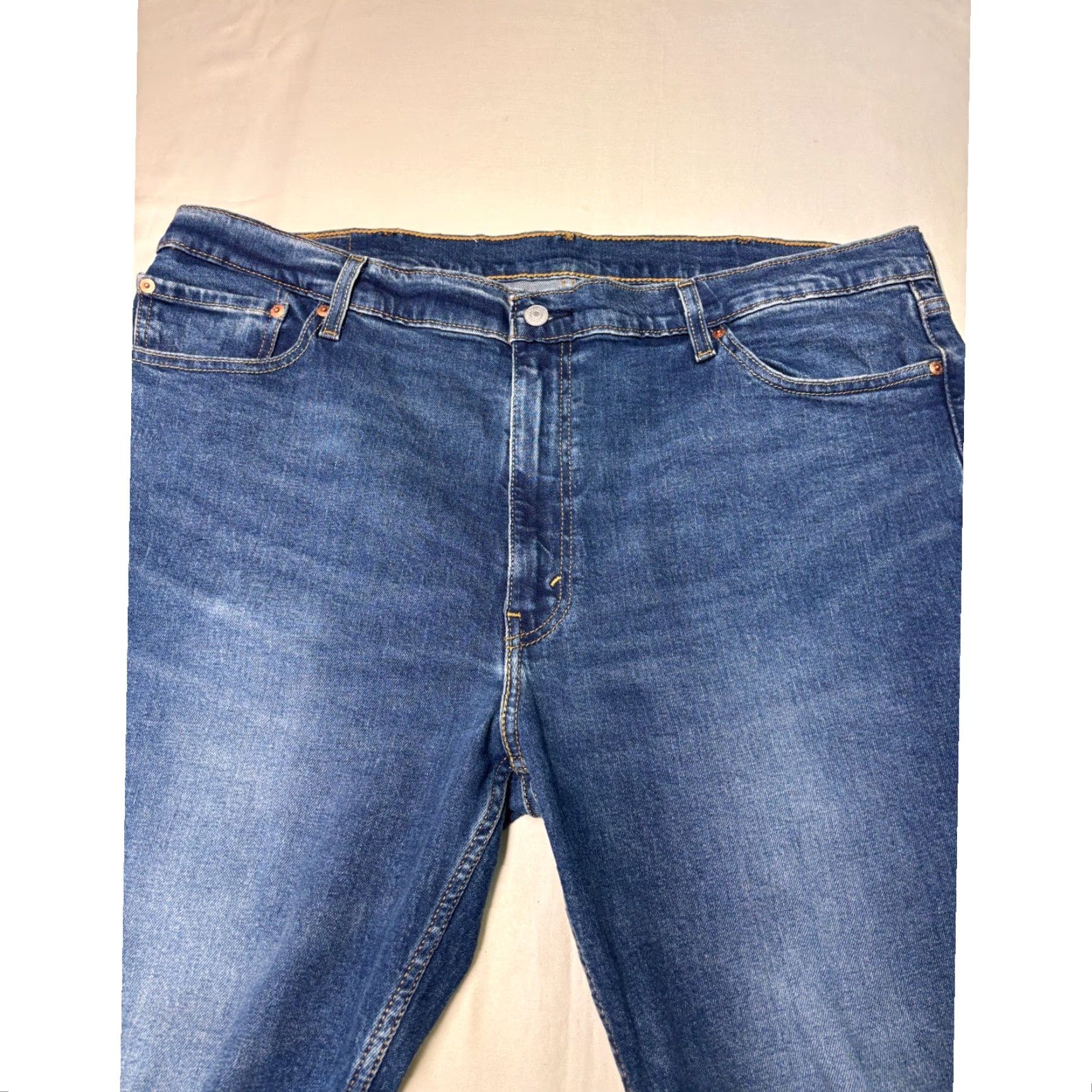 Vintage Levi Strauss Levi's 511 Slim Fit Jeans Men Dark Wash 42x32 Regular Blue Denim 5-Pocket Zipper Logo Stretch Cotton Polyester Elastodiene Casual Jeans Size US 42 / EU 58 - 2 Thumbnail