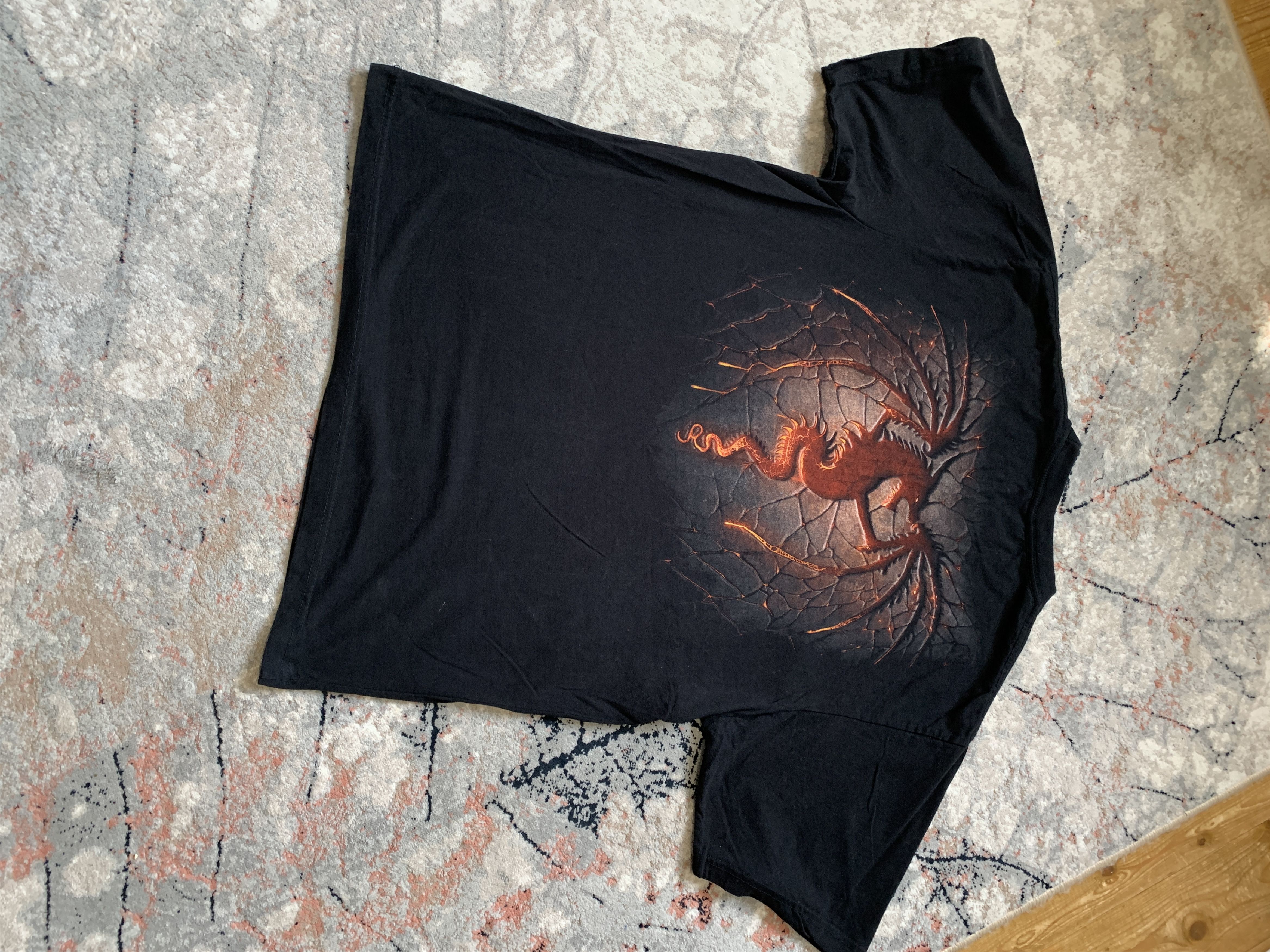 Other Vintage Spiral Dragon Tee Size US XXL / EU 58 / 5 - 5 Thumbnail