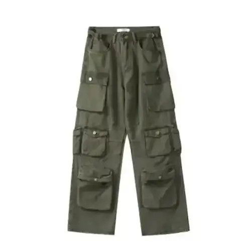 Hypebeast × Japanese Brand Multi-pockets Loose Casual Cargo Pants Men Women Size US 32 / EU 48 - 4 Thumbnail