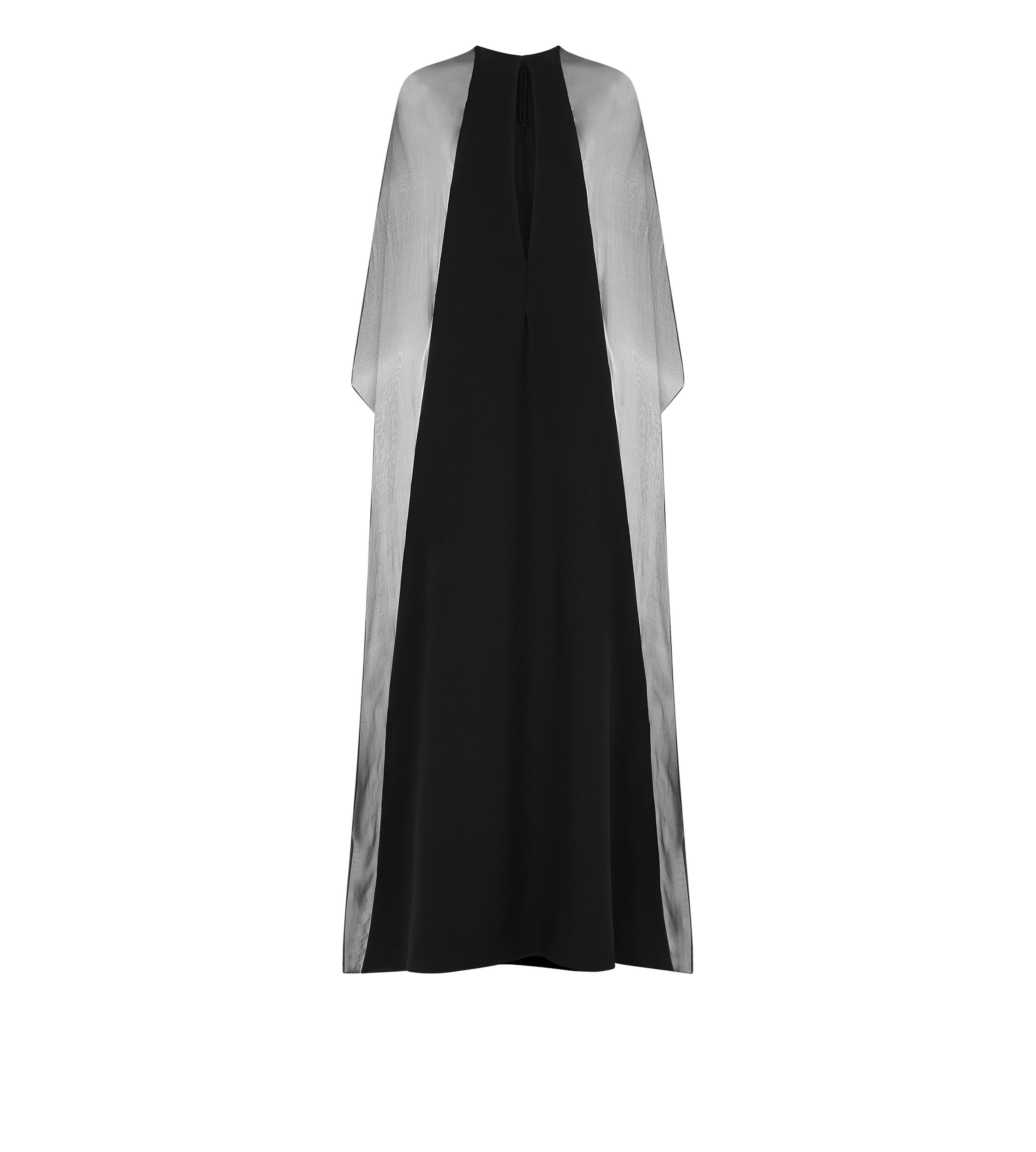 Tom Ford o1w1db10525 KF0036 Silk Crepe Chiffon Kaftan in Black Size XXS / US 00 / IT 34 - 1 Thumbnail