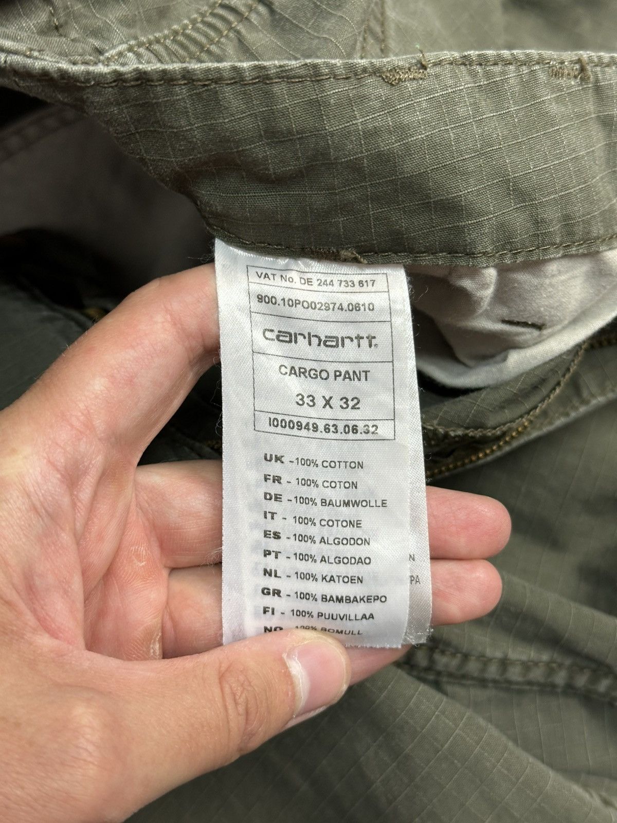Other Vintage Carhartt Cargo Distressed Pants Faded Khaki Y2K Size US 33 - 11 Thumbnail