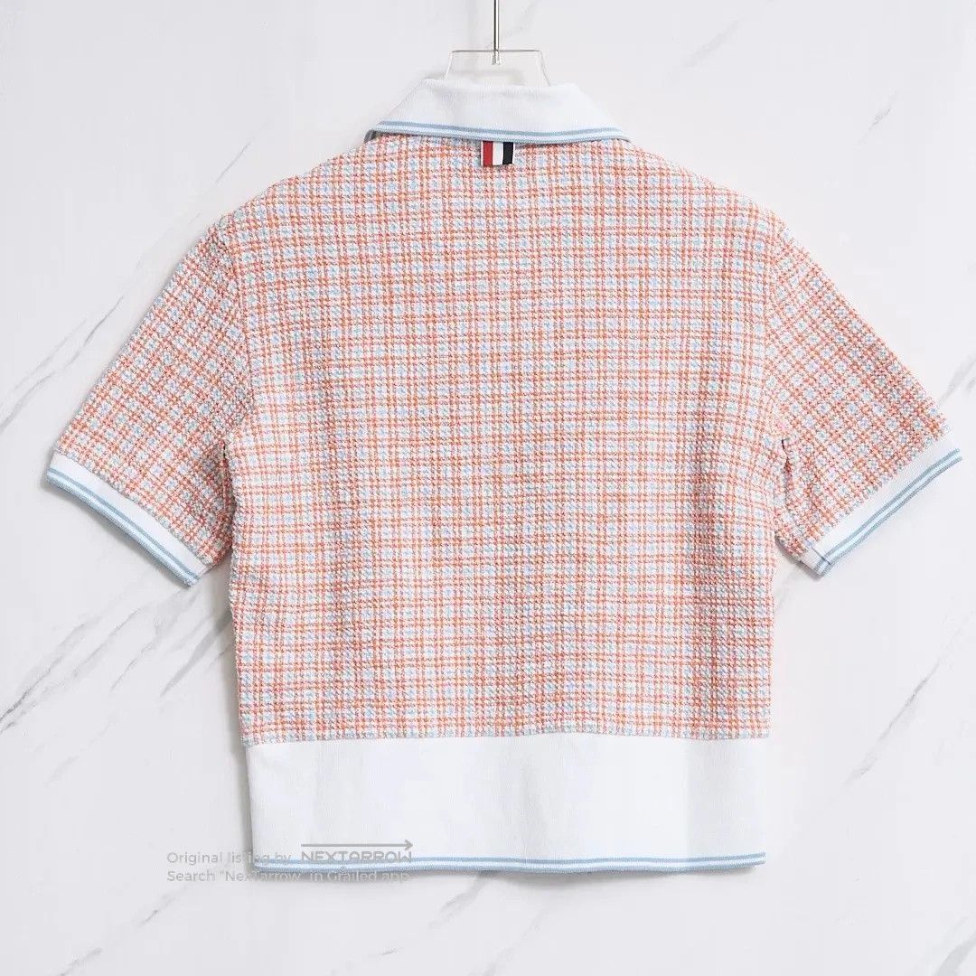Thom Browne Thom Browne Women’s Check Polo Shirt Size M / US 6-8 / IT 42-44 - 5 Thumbnail