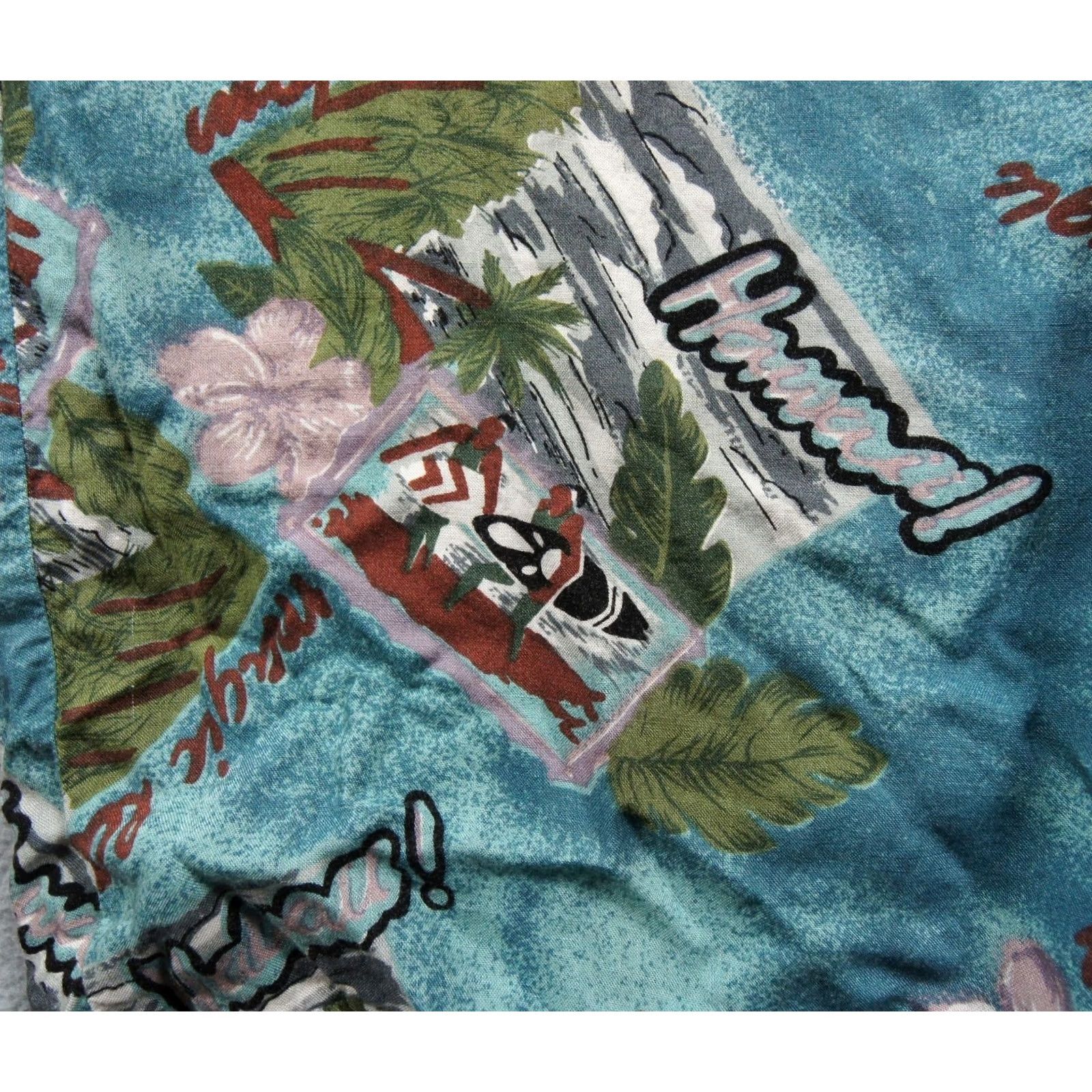 Vintage VINTAGE Pazzo Shirt Mens Large Blue Button-Up Hawaiian Rayon Surfer 90s Size US L / EU 52-54 / 3 - 3 Thumbnail