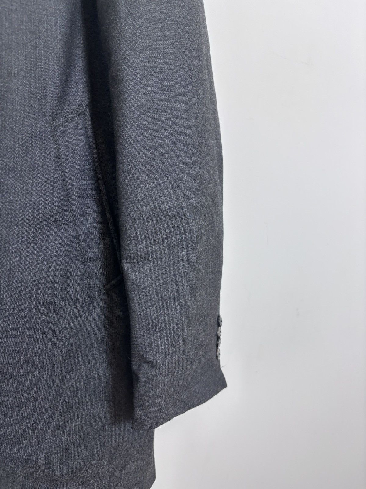 Boggi Boggi Milano Men’s Gray Water Repellent Down Wool Coat Size US L / EU 52-54 / 3 - 7 Thumbnail