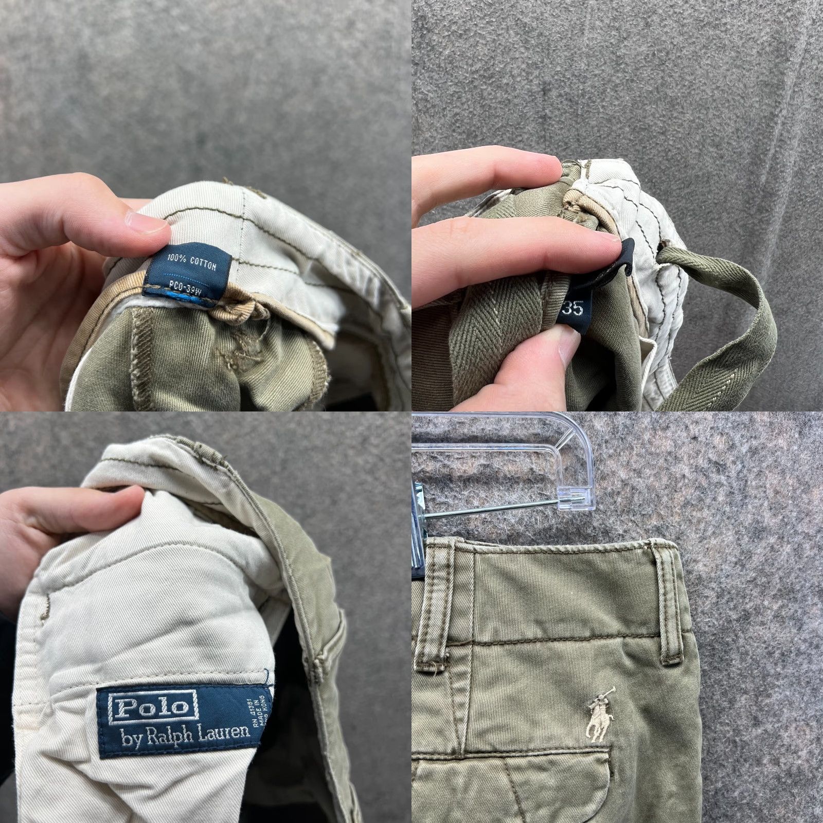 Polo Ralph Lauren Vintage Polo Ralph Lauren Shorts Mens 35 Green Olive Chino Flat Woven Cotton Casual Size US S / EU 44-46 / 1 - 8 Thumbnail
