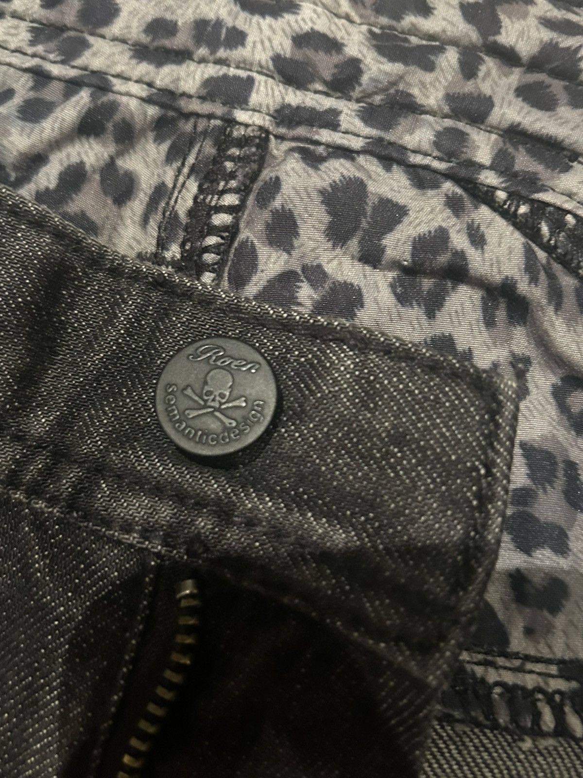 Roen Roen semantic design cheetah jeans japanese brand Size US 30 / EU 46 - 9 Thumbnail