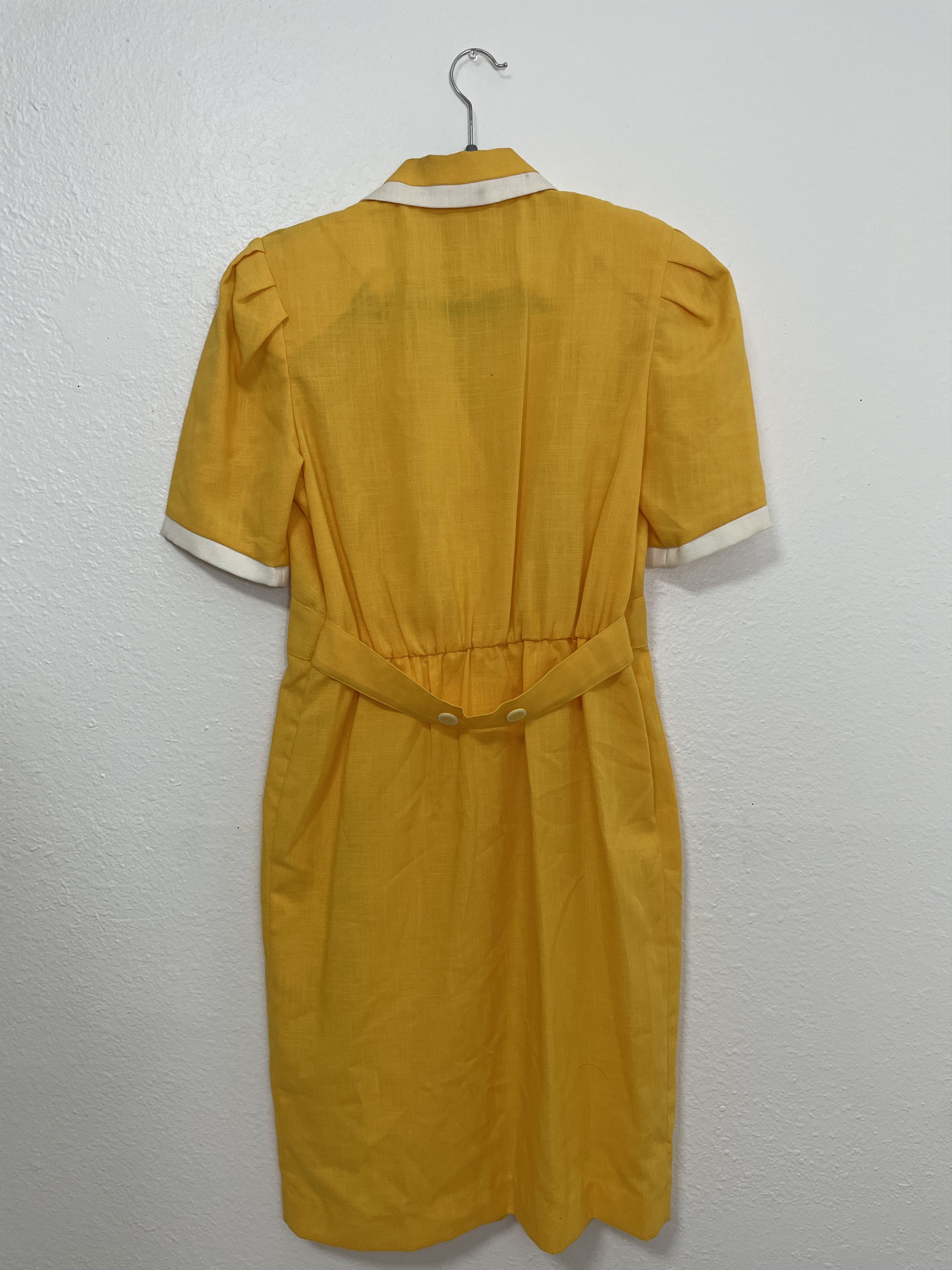 Other SGS Studios Yellow Vintage Dress Size M / US 6-8 / IT 42-44 - 5 Thumbnail