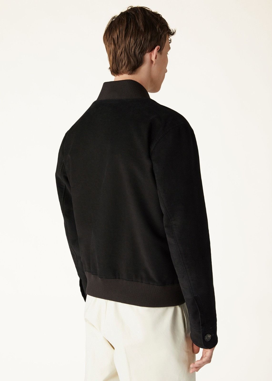 Loro Piana o1srvl11e0225 FAN9977 Kiku Velvet Bomber Jacket in Black Size US S / EU 44-46 / 1 - 3 Thumbnail
