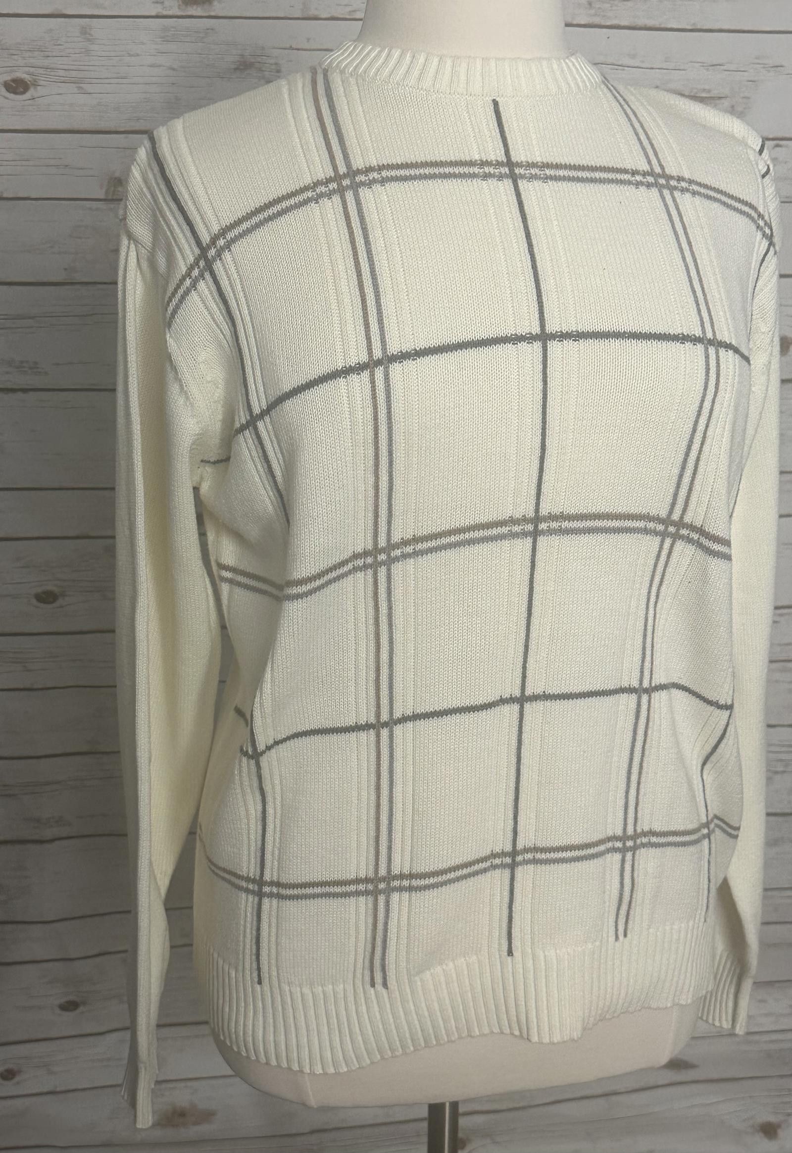 Oscar De La Renta Vintage Oscar De La Renta plaid cotton sweater Size XL Size US XL / EU 56 / 4 - 3 Thumbnail