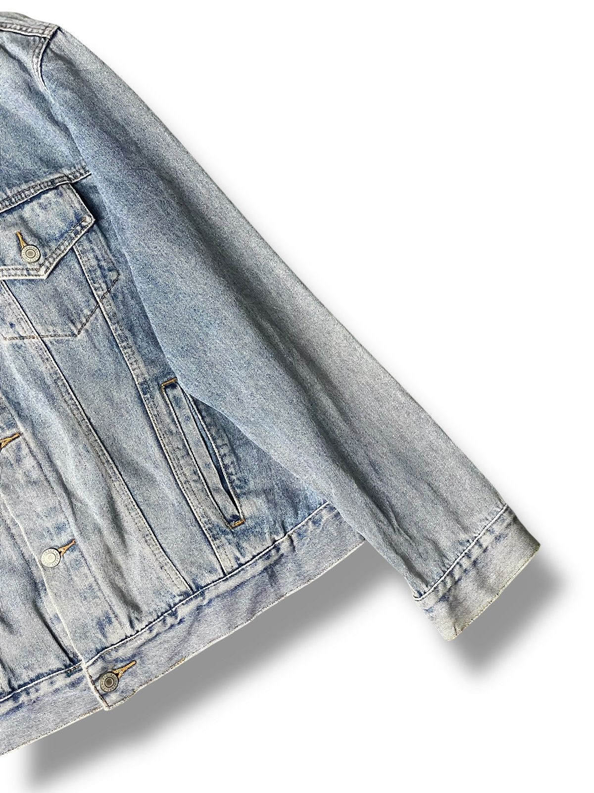 Japanese Brand × Vintage Pract Style Brand Denim Crop Jacket (115) Size US L / EU 52-54 / 3 - 3 Thumbnail