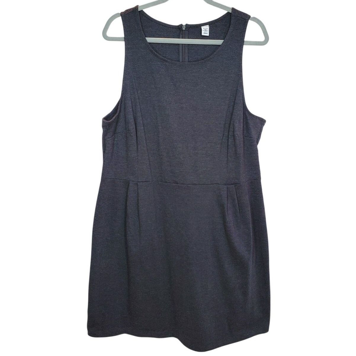 Old Navy Old Navy Dark Gray Sleeveless Zip Back Dress NWT XXL Petite Size XXL / US 16-18 / IT 52-54 - 1 Thumbnail