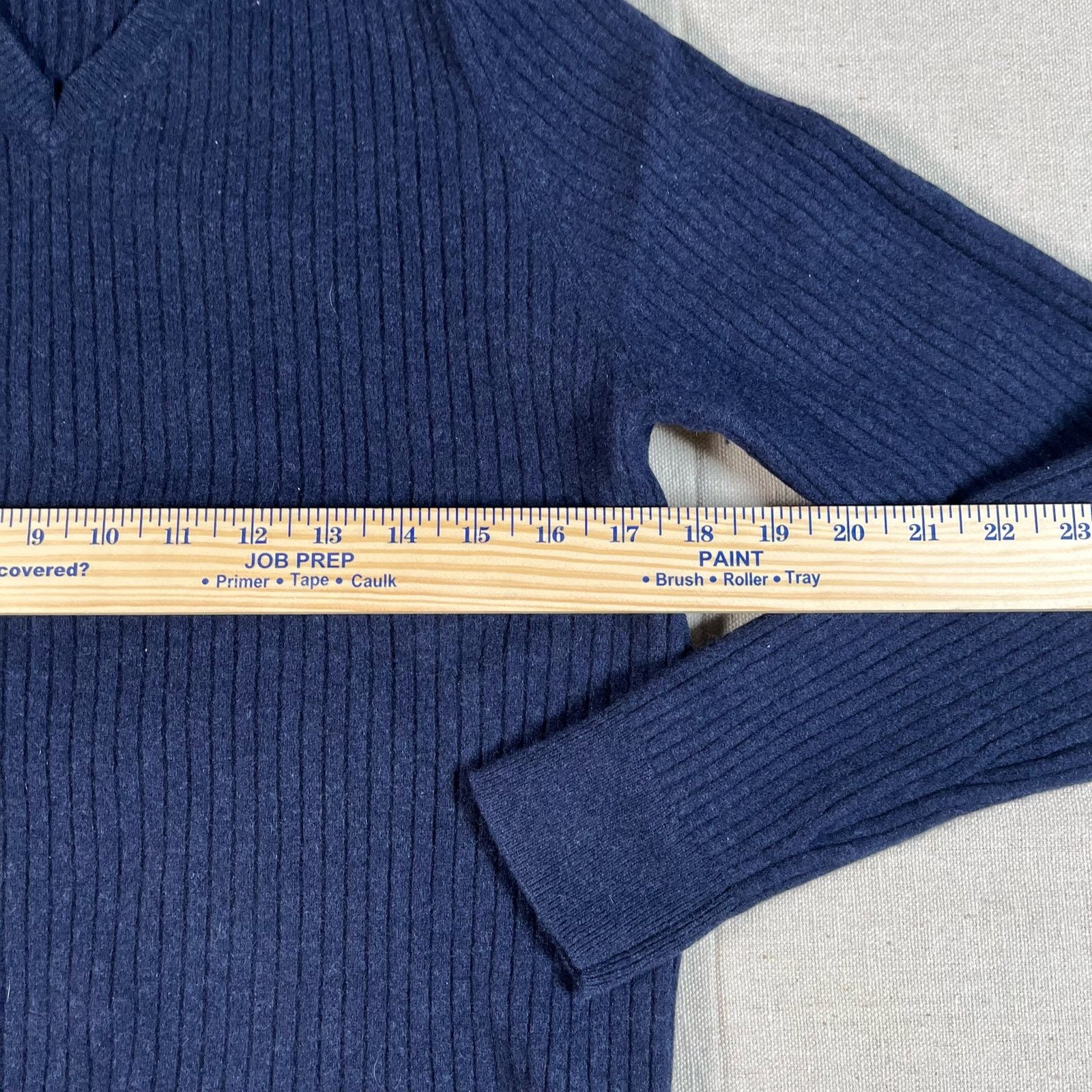 Massimo Dutti Massimo Dutti womens Large cashmere wool sweater Navy Blue Size L / US 10 / IT 46 - 4 Thumbnail