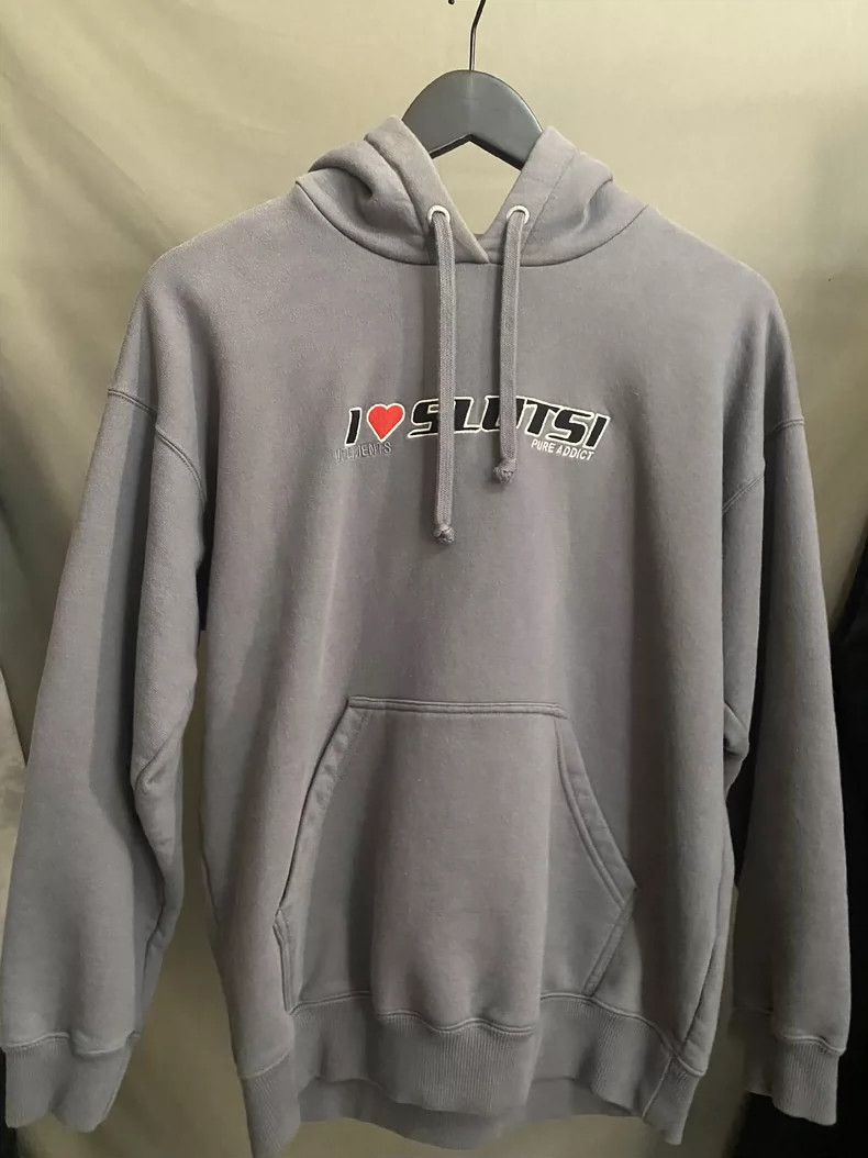 Vetements Vetements "Hug Me" Gray Graphic Hoodie-yf Size US XS / EU 42 / 0 - 1 Thumbnail