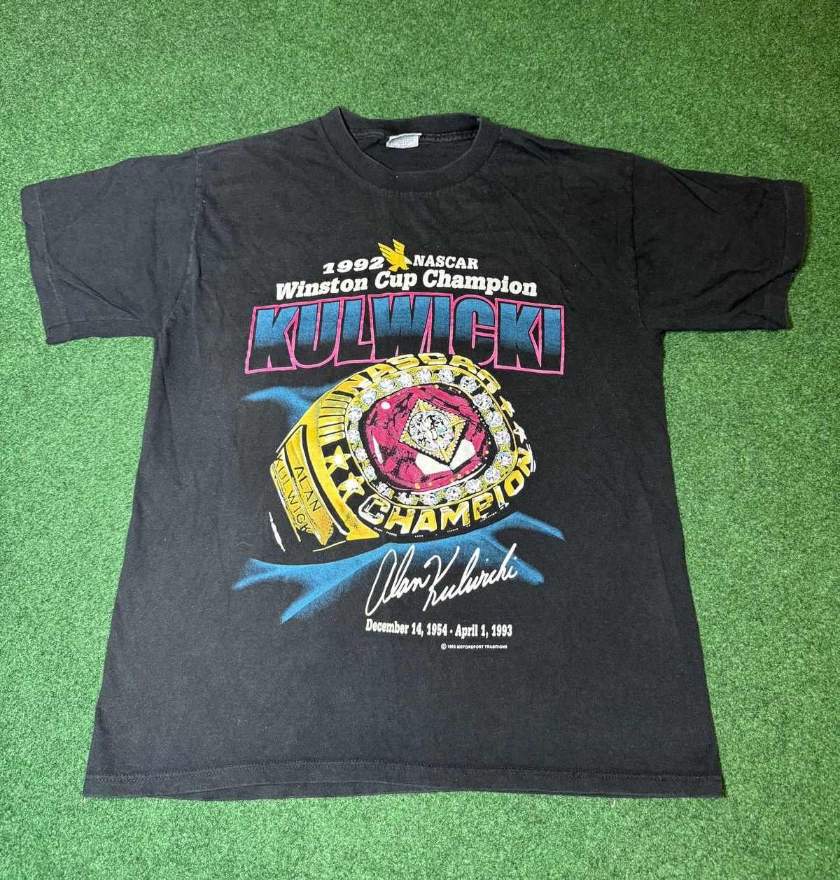 NASCAR × Vintage 90s Alan Kuleicki RARE Special k Nascar Champ Ring T Shirt Size US M / EU 48-50 / 2 - 1 Thumbnail