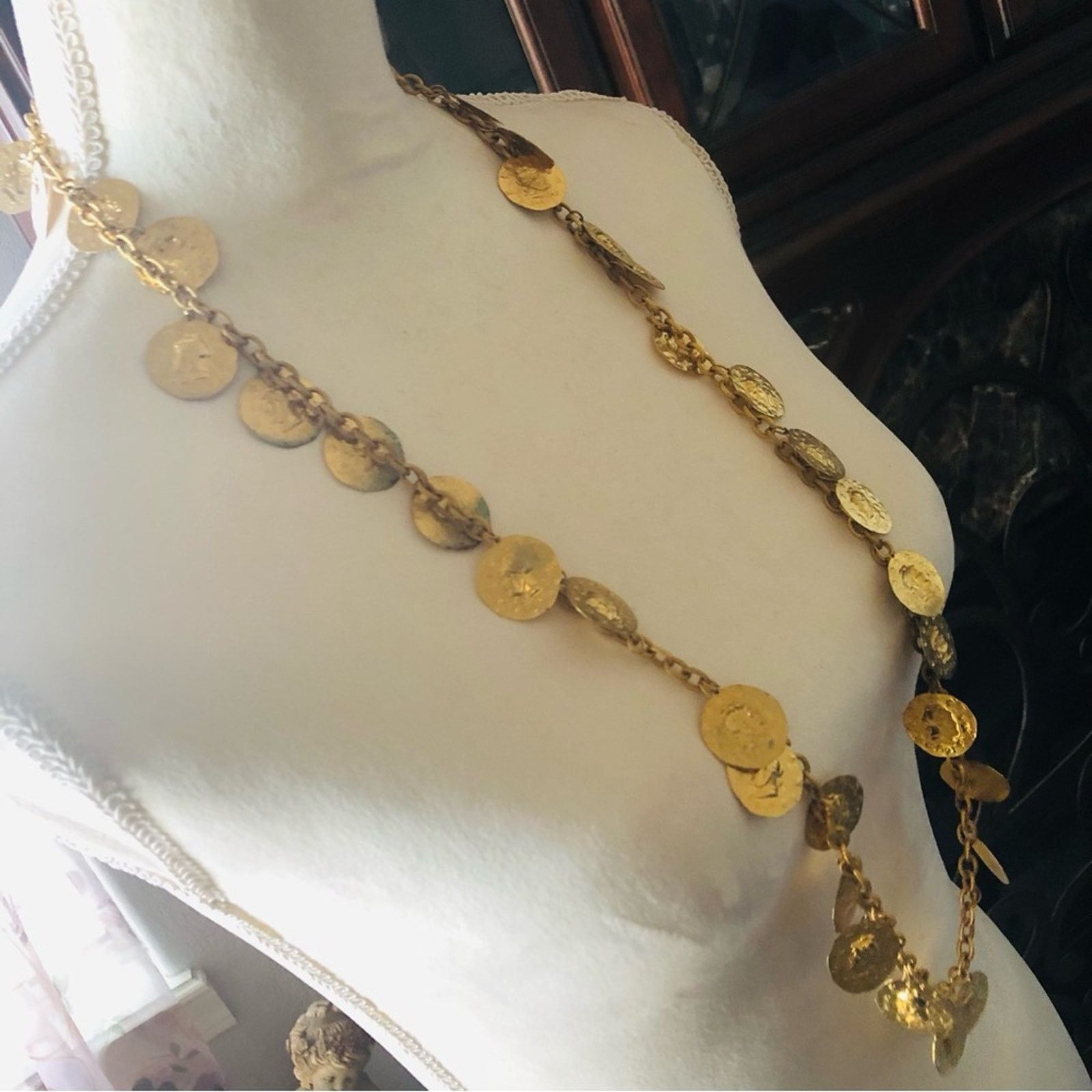 Vintage Vintage Spanish faux coin chain link necklace Size ONE SIZE - 3 Thumbnail