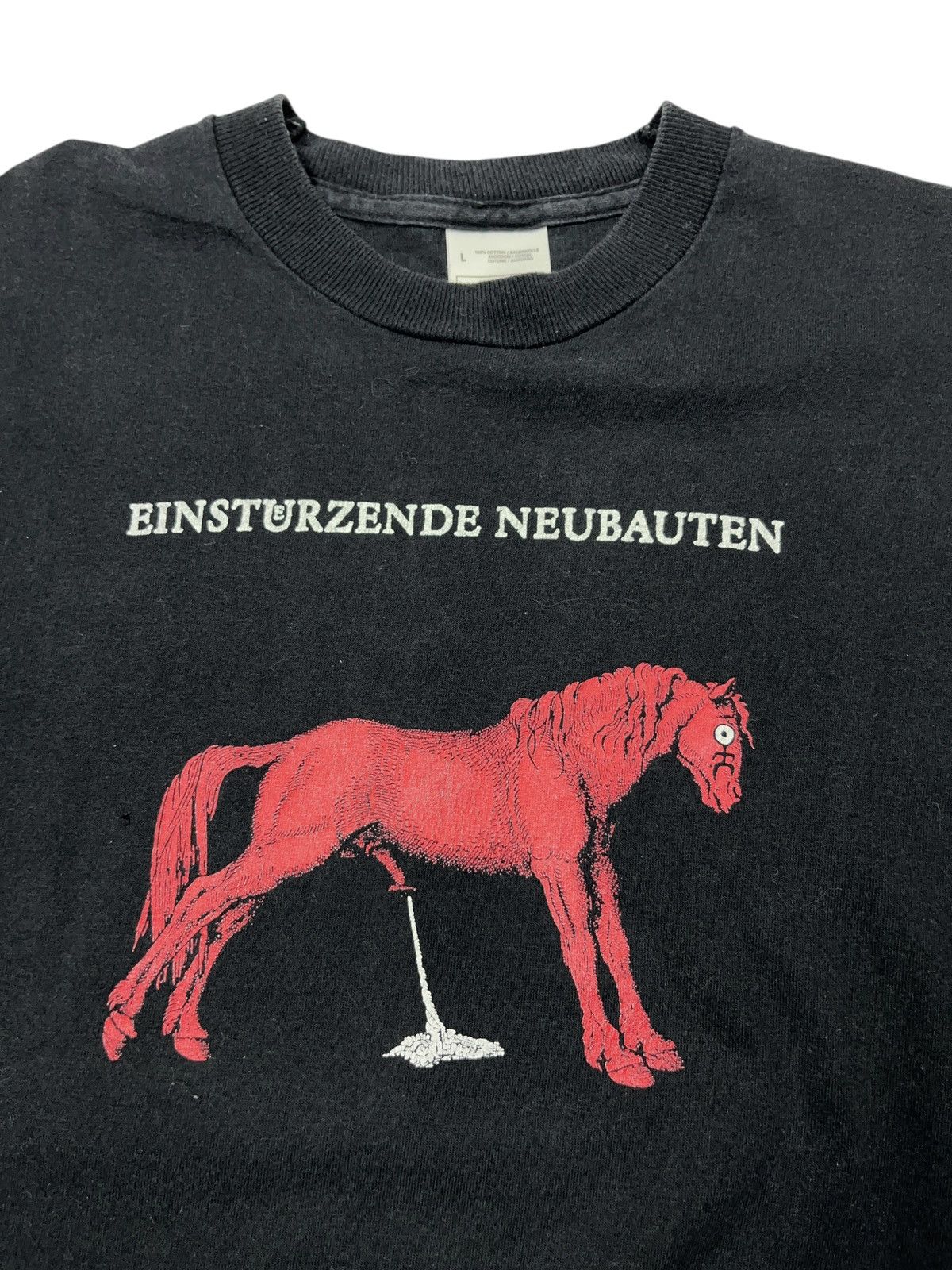 Band Tees Vintage 90s Einstürzende Neubauten Haus der Lüge T-shirt Size US L / EU 52-54 / 3 - 2 Thumbnail