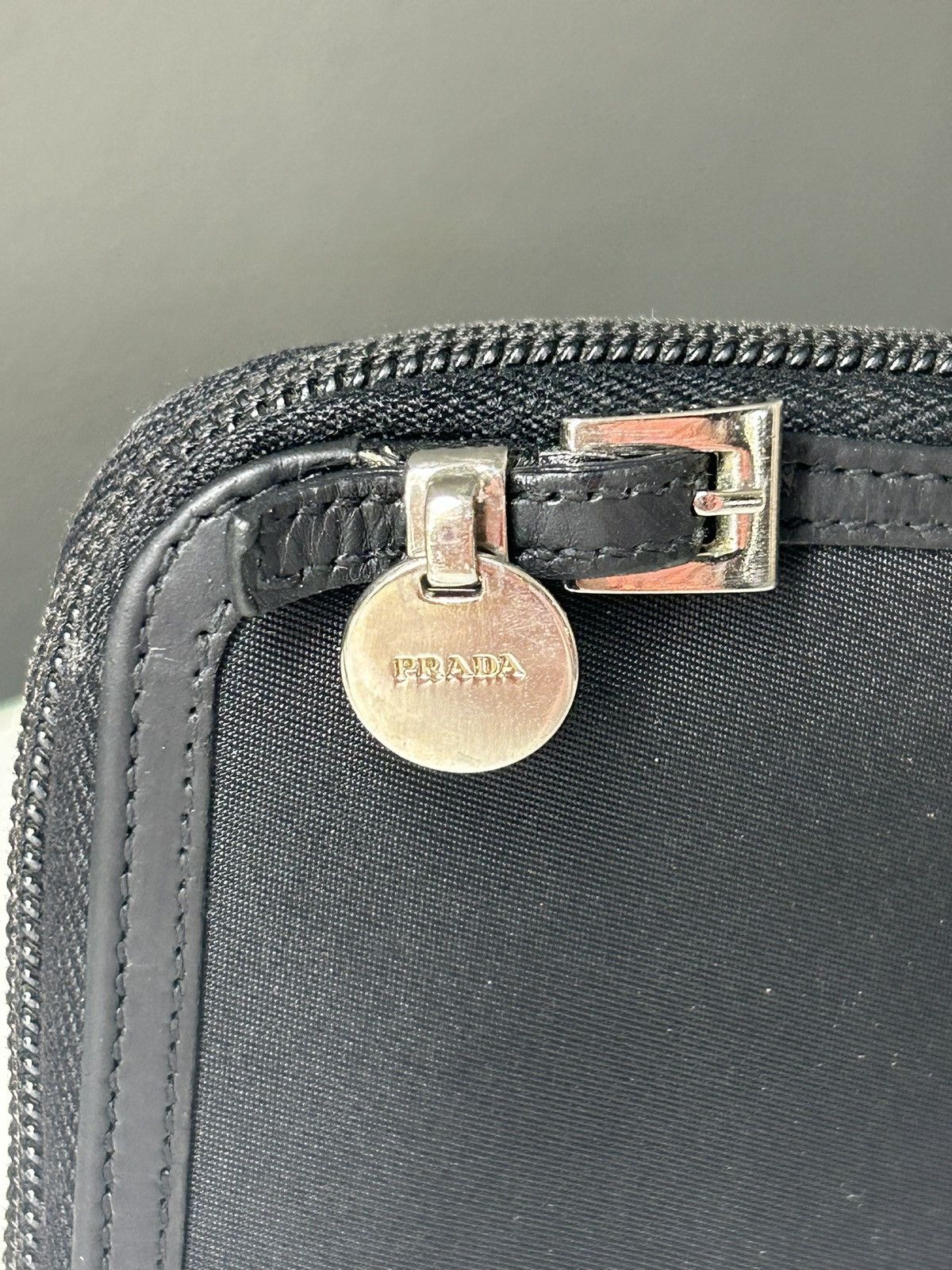 Prada Vintage Prada Nylon Black Zippy Wallet Size ONE SIZE - 3 Thumbnail