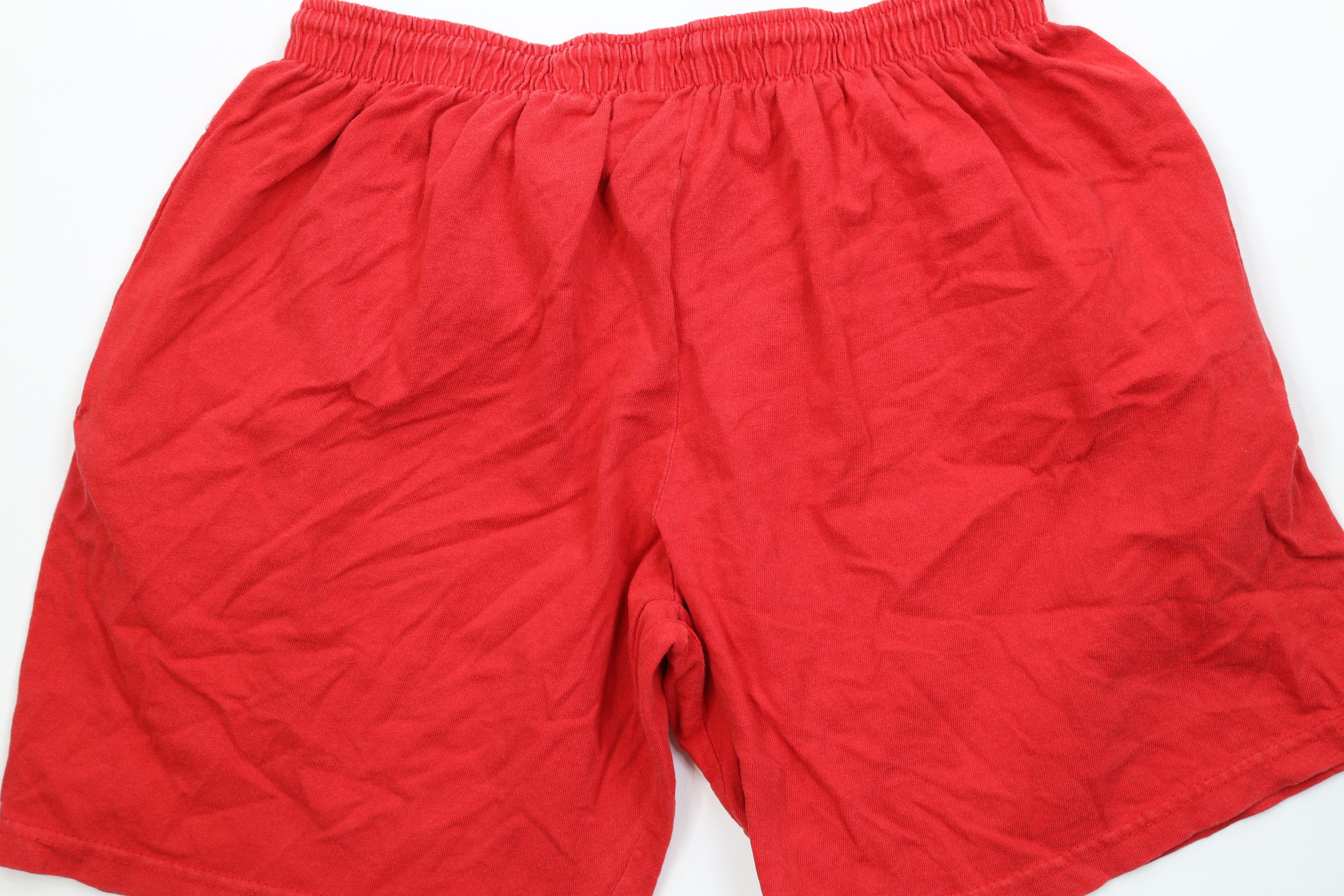 Vintage Vintage 90s University Above Knee Shorts Red Cotton USA Size US 34 / EU 50 - 12 Thumbnail