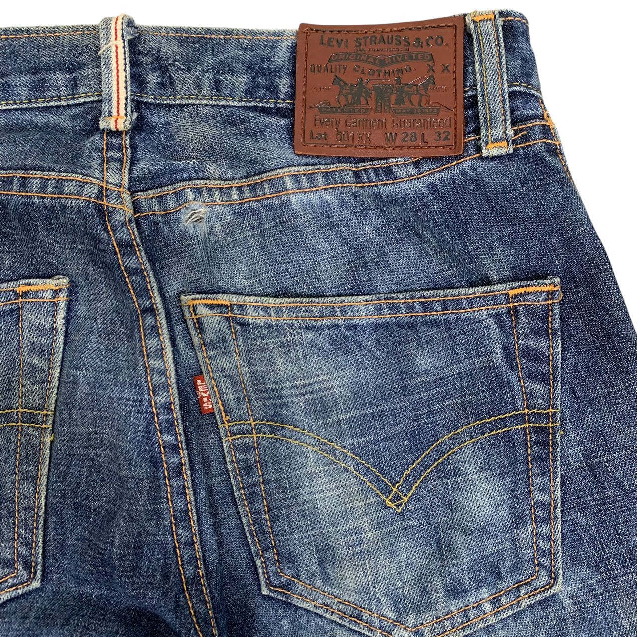 Jean × Levi's × Levi's Vintage Clothing Vintage Levis Big E Jeans Levis Selvedge Size US 30 / EU 46 - 8 Thumbnail