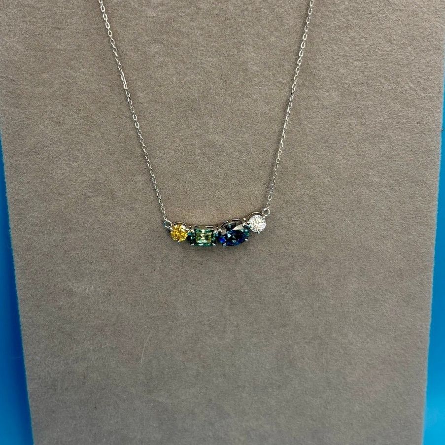 Jewelry NEW Stunning AU750 Moissanite Ring and Necklace Set Size ONE SIZE - 11 Thumbnail