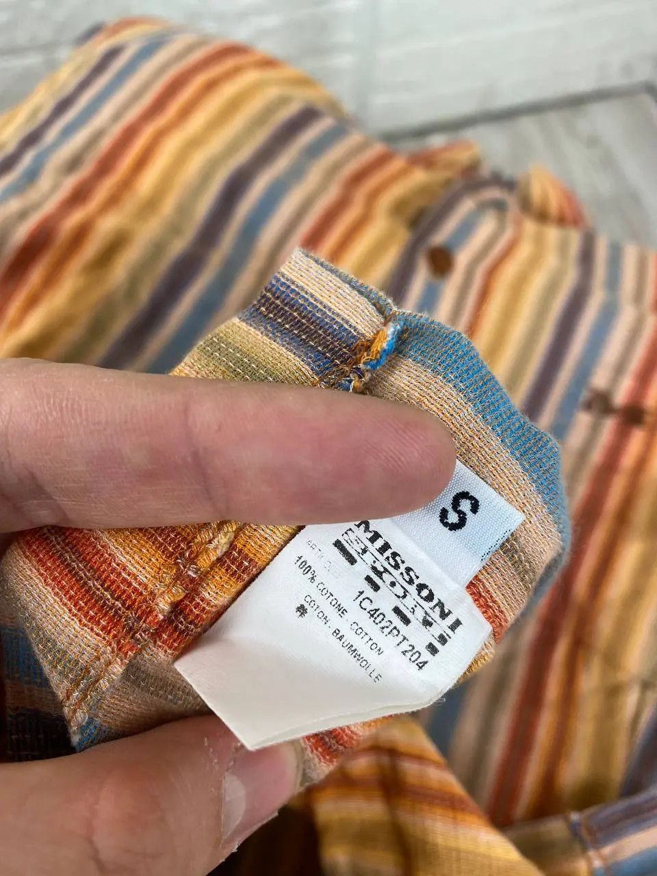 Missoni Missoni Sport Button Front Shirt Multicolor Striped Size US S / EU 44-46 / 1 - 7 Thumbnail