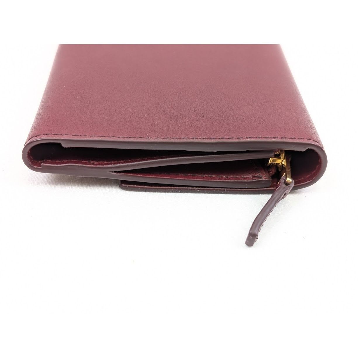 Bottega Veneta o1rshd1 Size: OS / French Calf Nappa Wallet in Bordeaux/Gold Size ONE SIZE - 5 Thumbnail