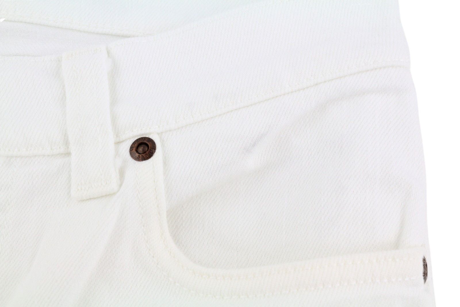 Nudie Jeans LEAN DEAN W28 Denim White Zip Cotton Turn-Up Shorts 83841 Size US 28 / EU 44 - 10 Thumbnail