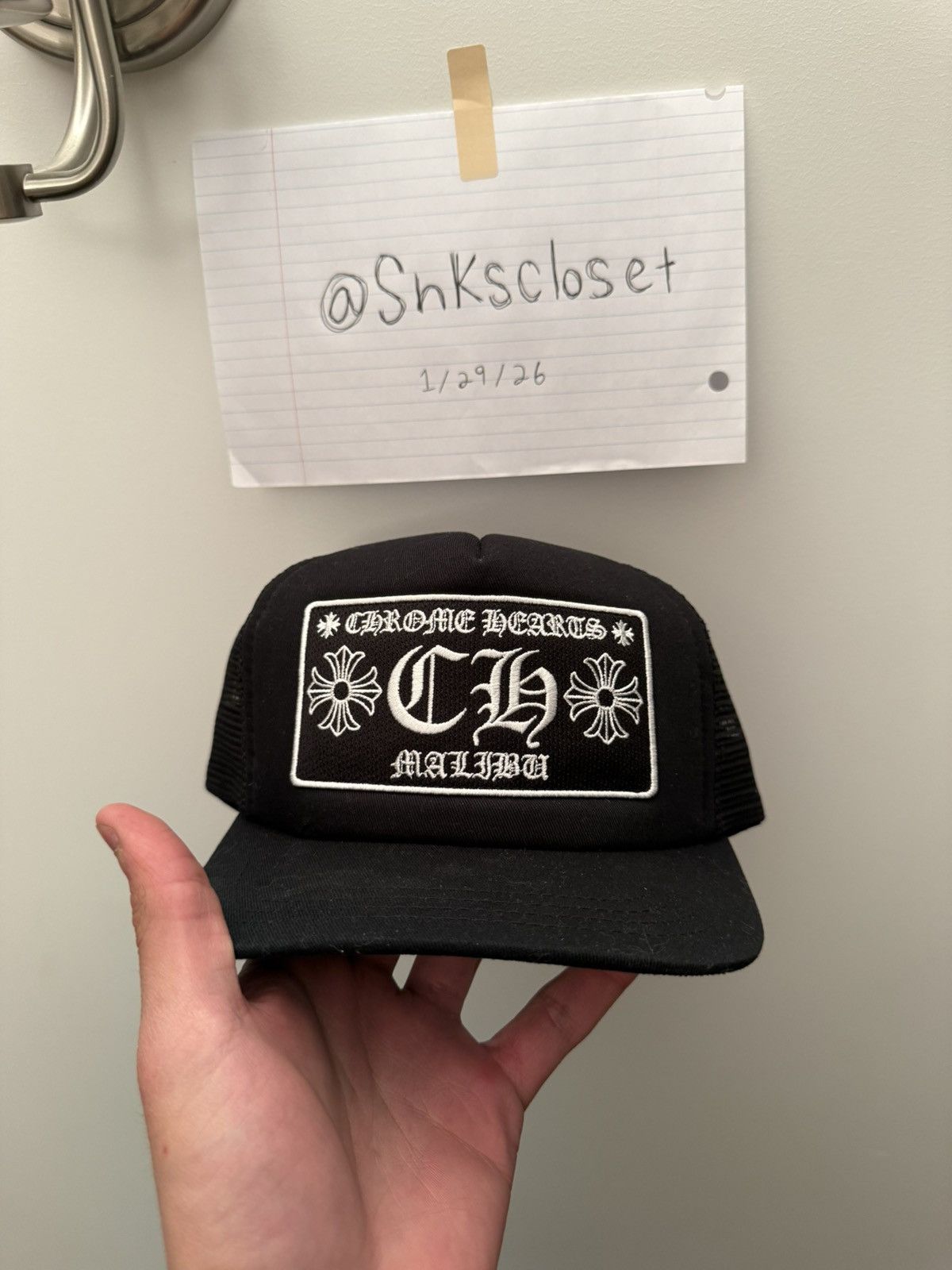 Chrome Hearts Chrome Hearts Malibu Patch Trucker Hat Black Size ONE SIZE - 1 Thumbnail