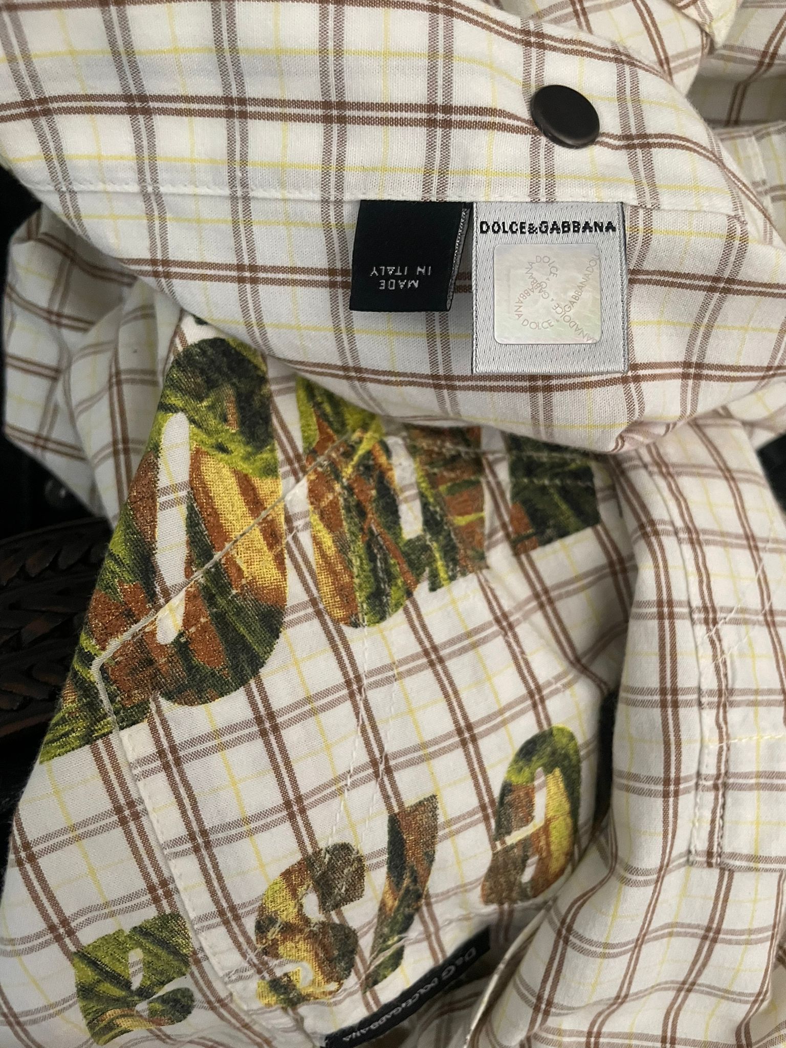 Dolce & Gabbana Dolce & Gabbanna SS03 'Life is a jungle' Button up Size US S / EU 44-46 / 1 - 5 Thumbnail