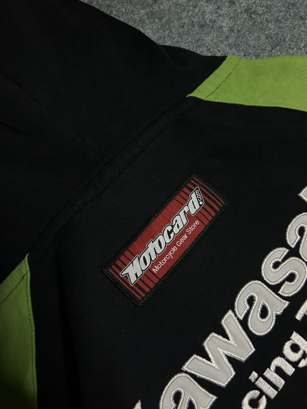 Vintage MOTO ZIP HOODIE KAWASAKI Size US L / EU 52-54 / 3 - 8 Thumbnail
