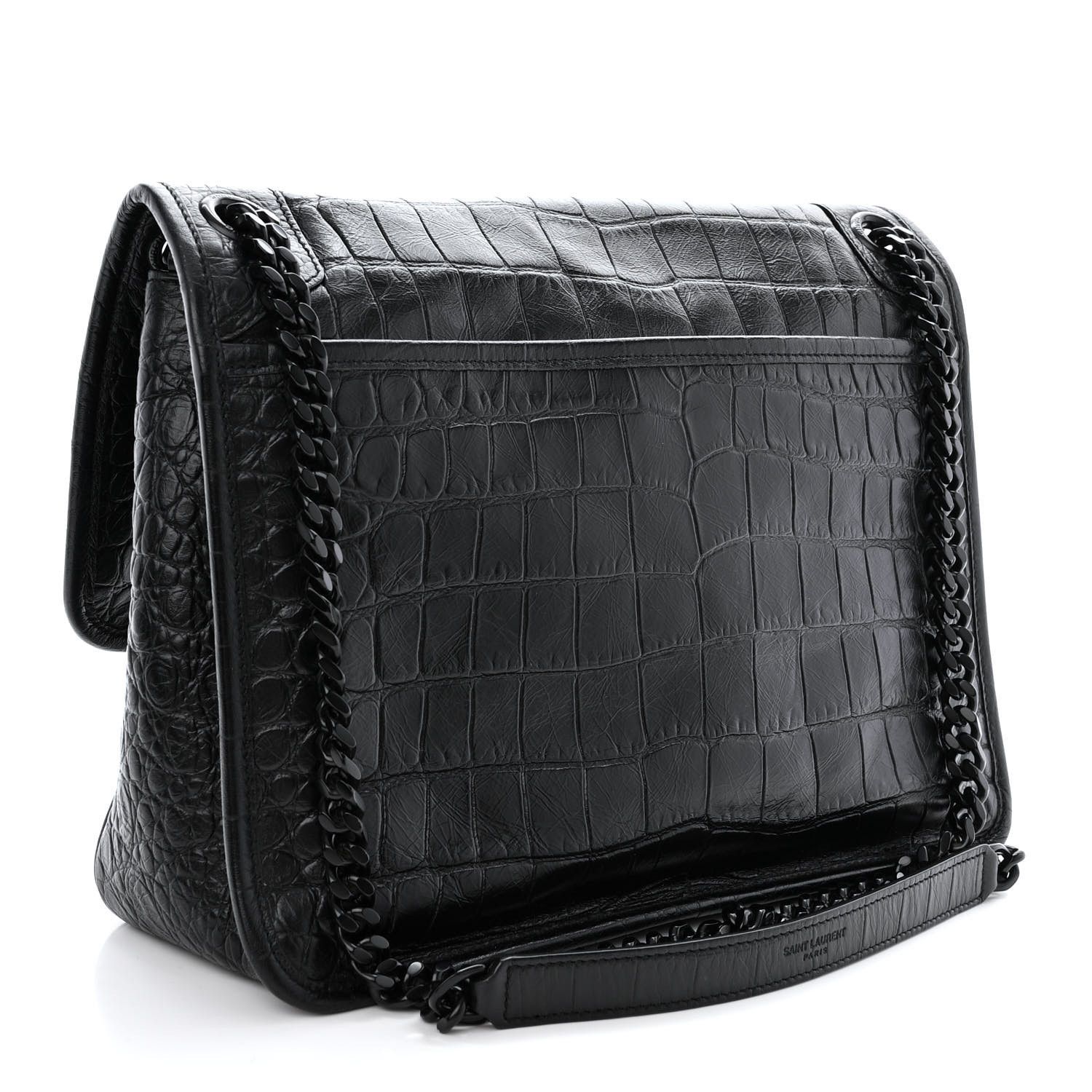 Saint Laurent Paris o1b1hav110425 Size: OS / Niki Medium Crocodile Leather Bag Size ONE SIZE - 3 Thumbnail