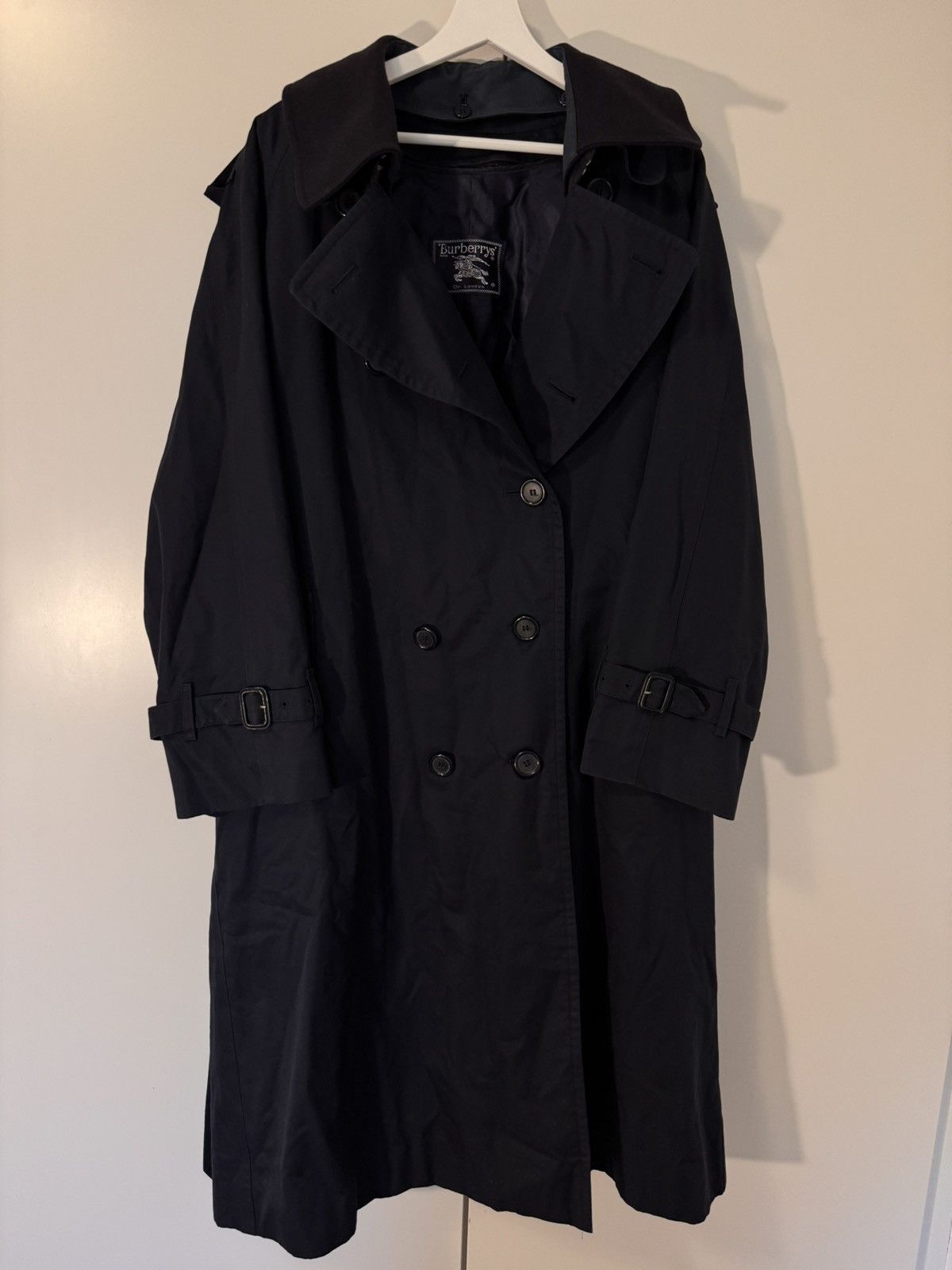 Burberry Classic Vintage Burberrys' Navy Trench Coat Size US M / EU 48-50 / 2 - 1 Thumbnail