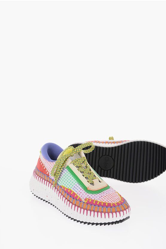 image of Chloe Crochet Design Low-Top Sneakers, Women's (Size 11)