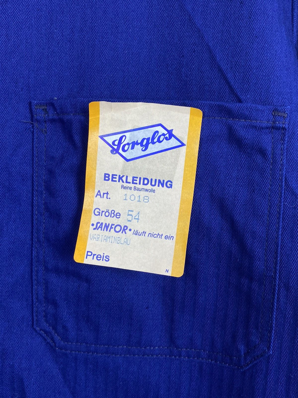 Vintage 70s 80s Vintage German Forglos HBT Sanfor Work Chore Jacket Size US L / EU 52-54 / 3 - 4 Thumbnail