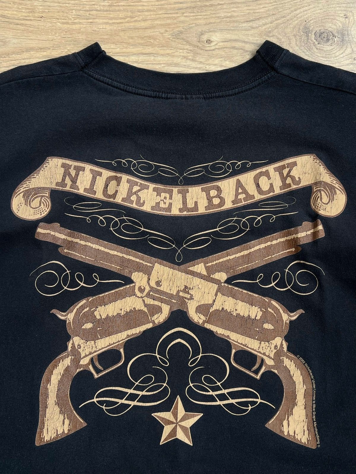 Band Tees RARE Vintage Nickelback T-Shirt Wild West Style Anvil Tour Size US L / EU 52-54 / 3 - 2 Thumbnail