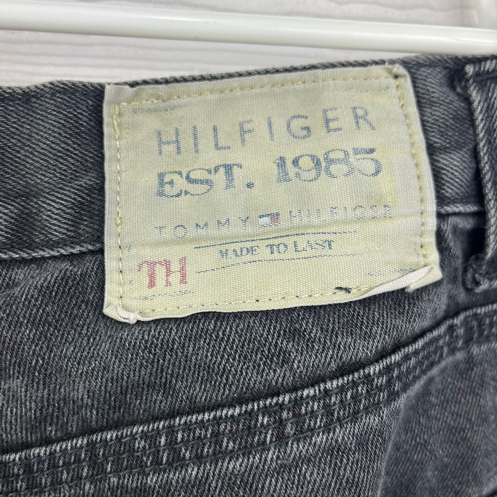 Tommy Hilfiger Tommy Hilfiger Custom Straight Black Jeans 34x30 Faded Denim Size US 34 / EU 50 - 7 Thumbnail