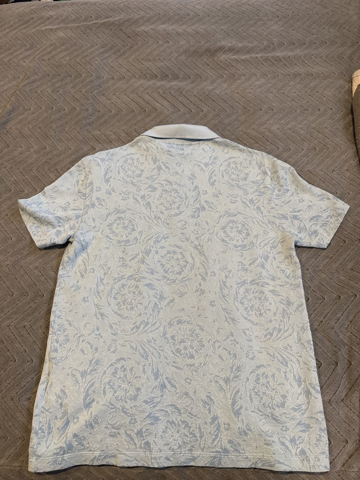 Versace Versace Barocco Light Blue Polo Size US S / EU 44-46 / 1 - 2 Thumbnail