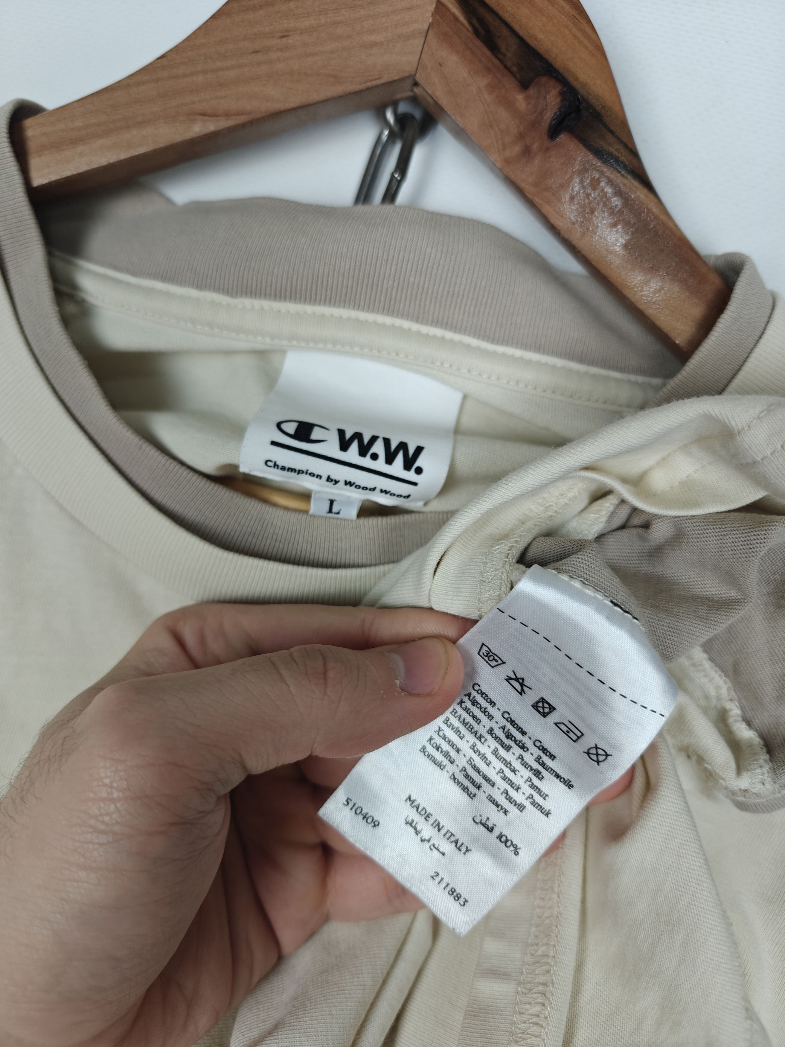 Champion Champion x Wood Wood Longsleeve Pullover Sweathsirt L Size US L / EU 52-54 / 3 - 8 Thumbnail