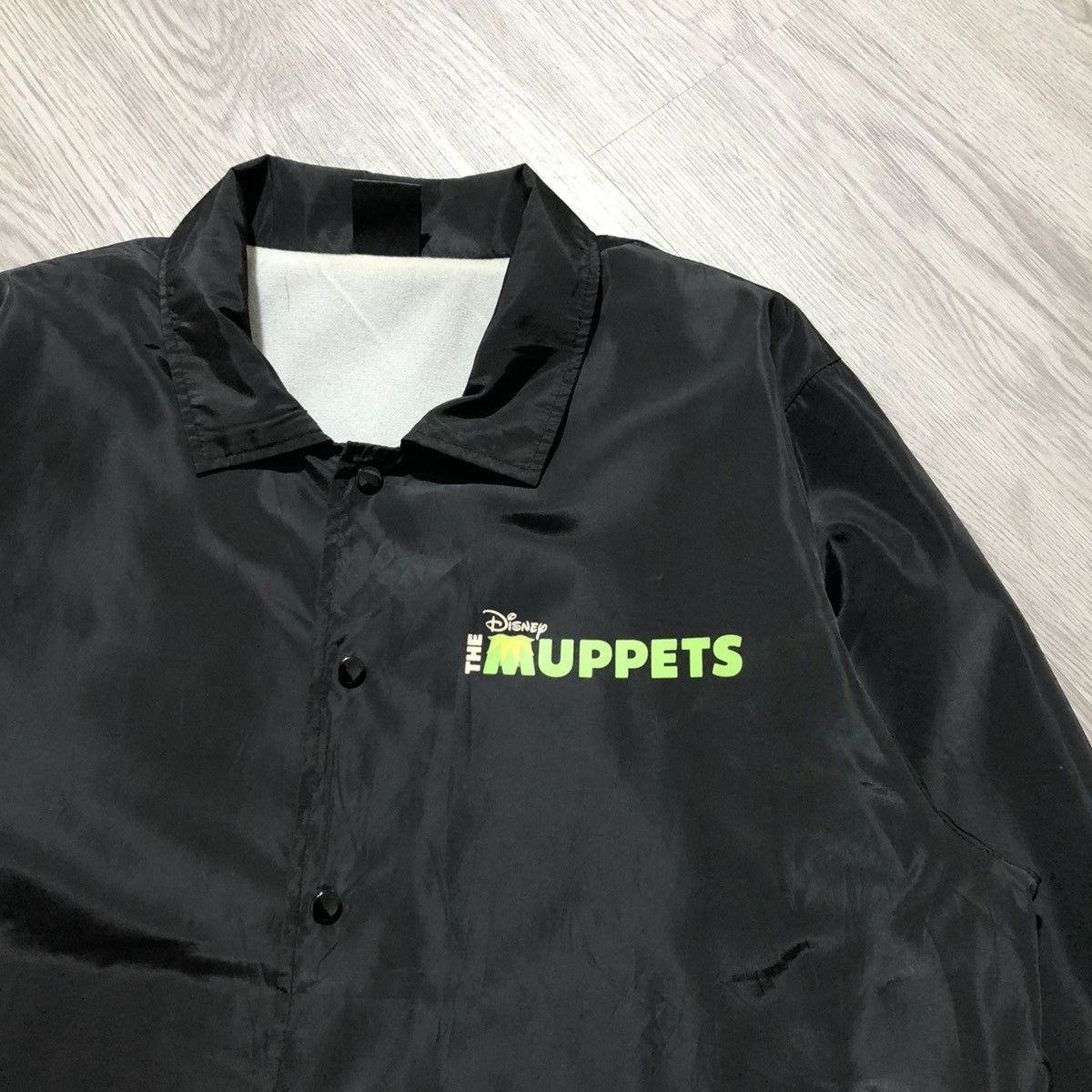Disney 2000s Disney The Muppets Kermit Big Frame Coach Jacket Black Size US XL / EU 56 / 4 - 9 Thumbnail