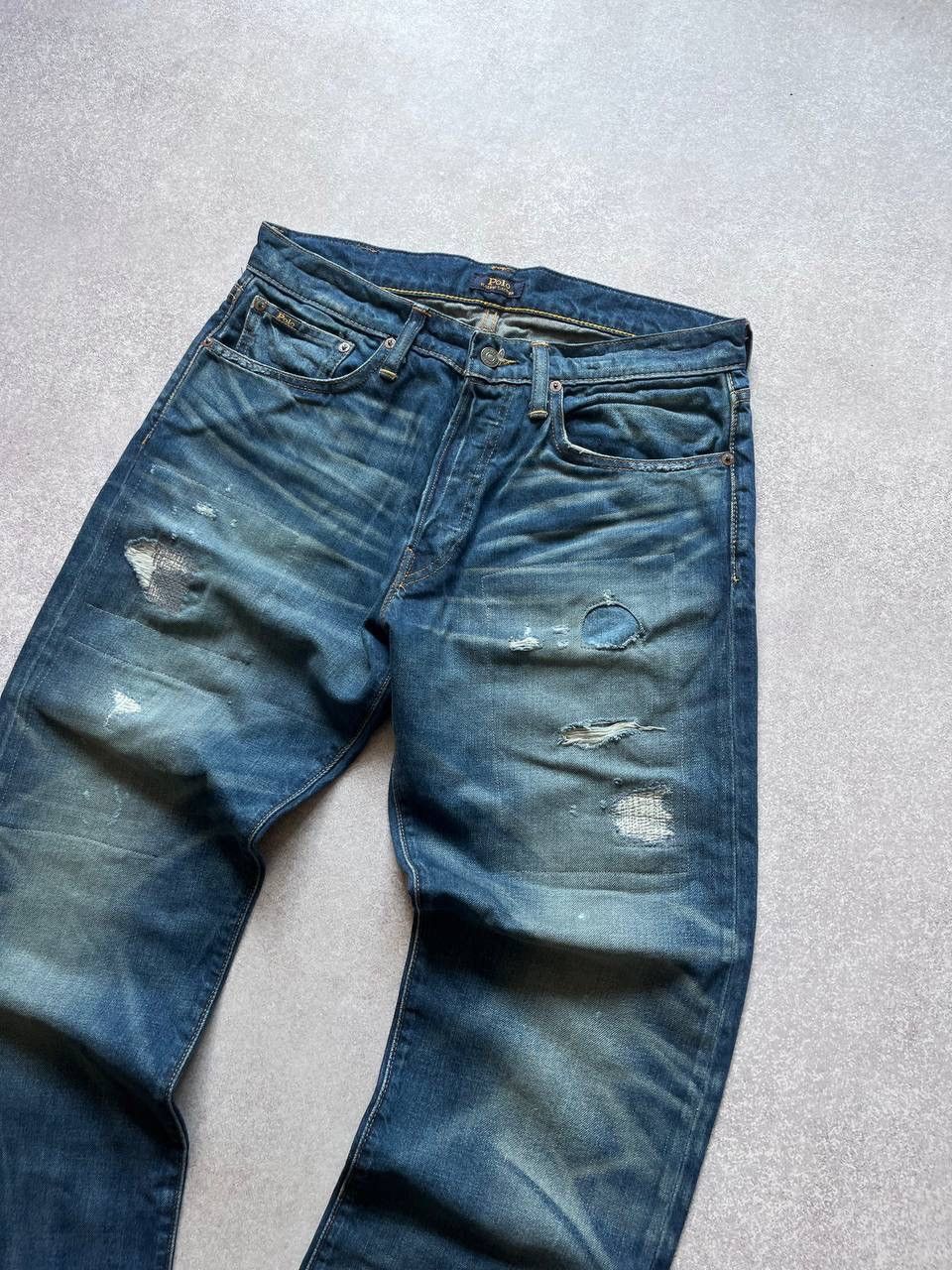 Polo Ralph Lauren Vintage Polo Ralph Lauren Baggy Patchwork Denim Jeans 32 Size US 32 / EU 48 - 6 Thumbnail