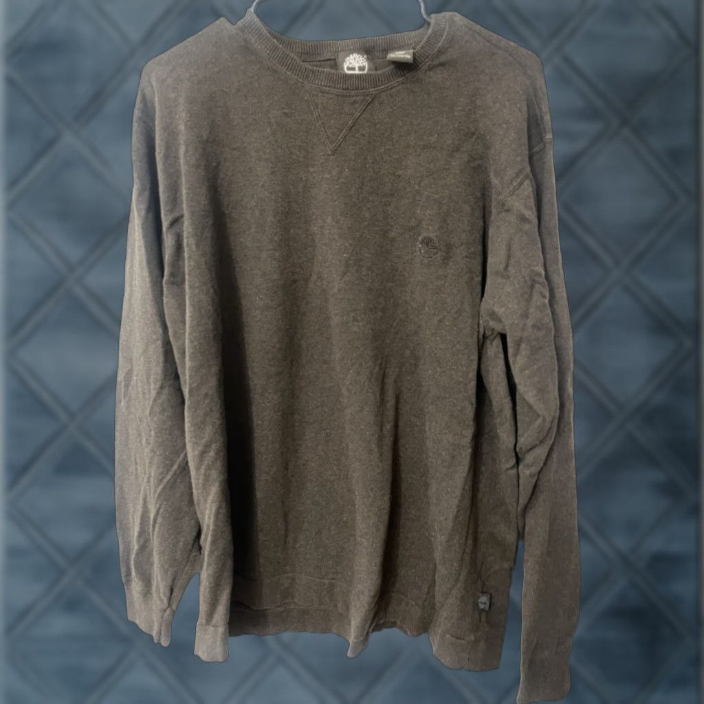 Timberland Timberland Mens Solid Brown Knit Sweater 100% Cotton XL Crew Neck Cable-Knit Pullover KnIT Style Casual Logo Vintage No Size US XL / EU 56 / 4 - 1 Thumbnail