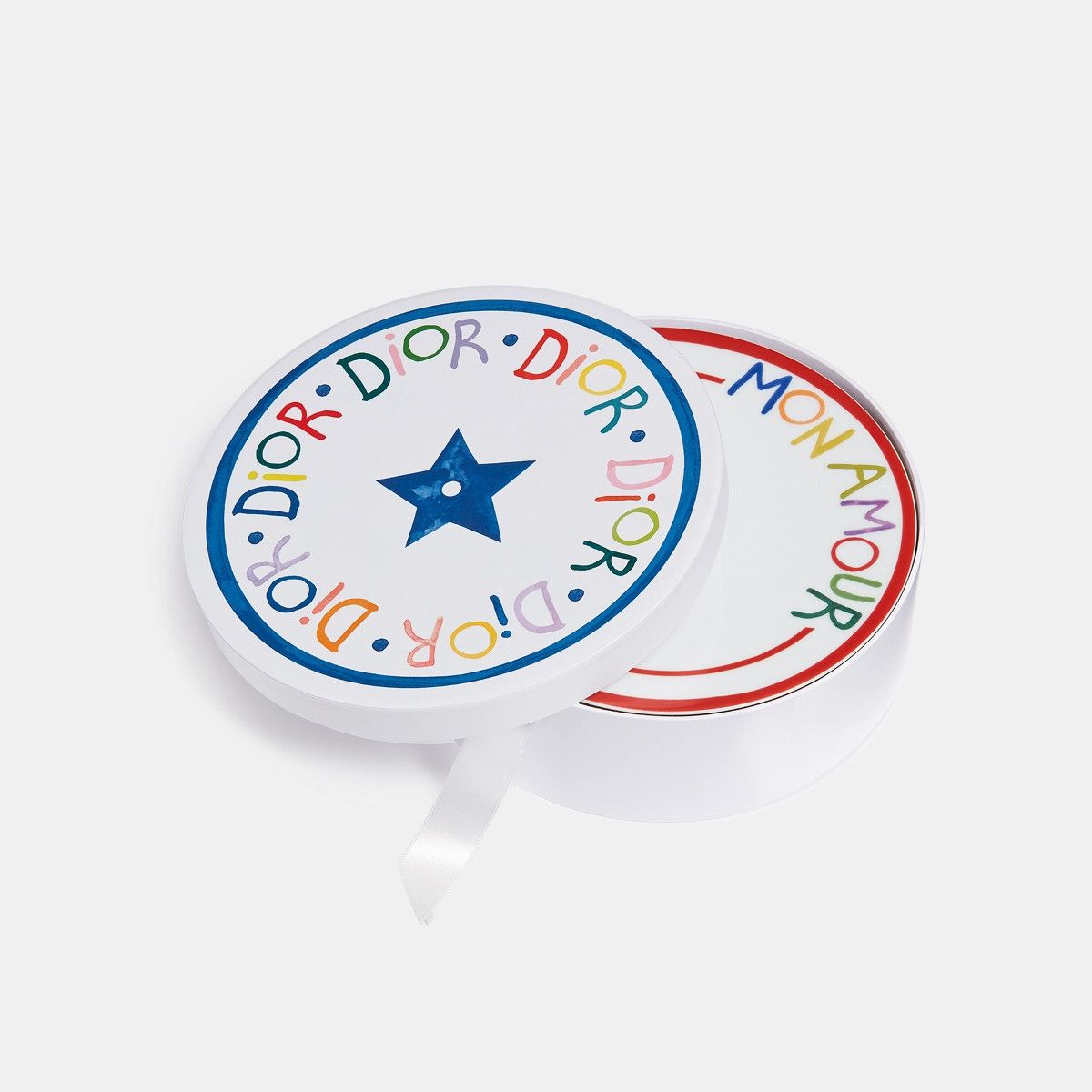 Dior o1bcso1str0226 Size:OS/Set Of Six Dessert Plates in White Size ONE SIZE - 4 Thumbnail
