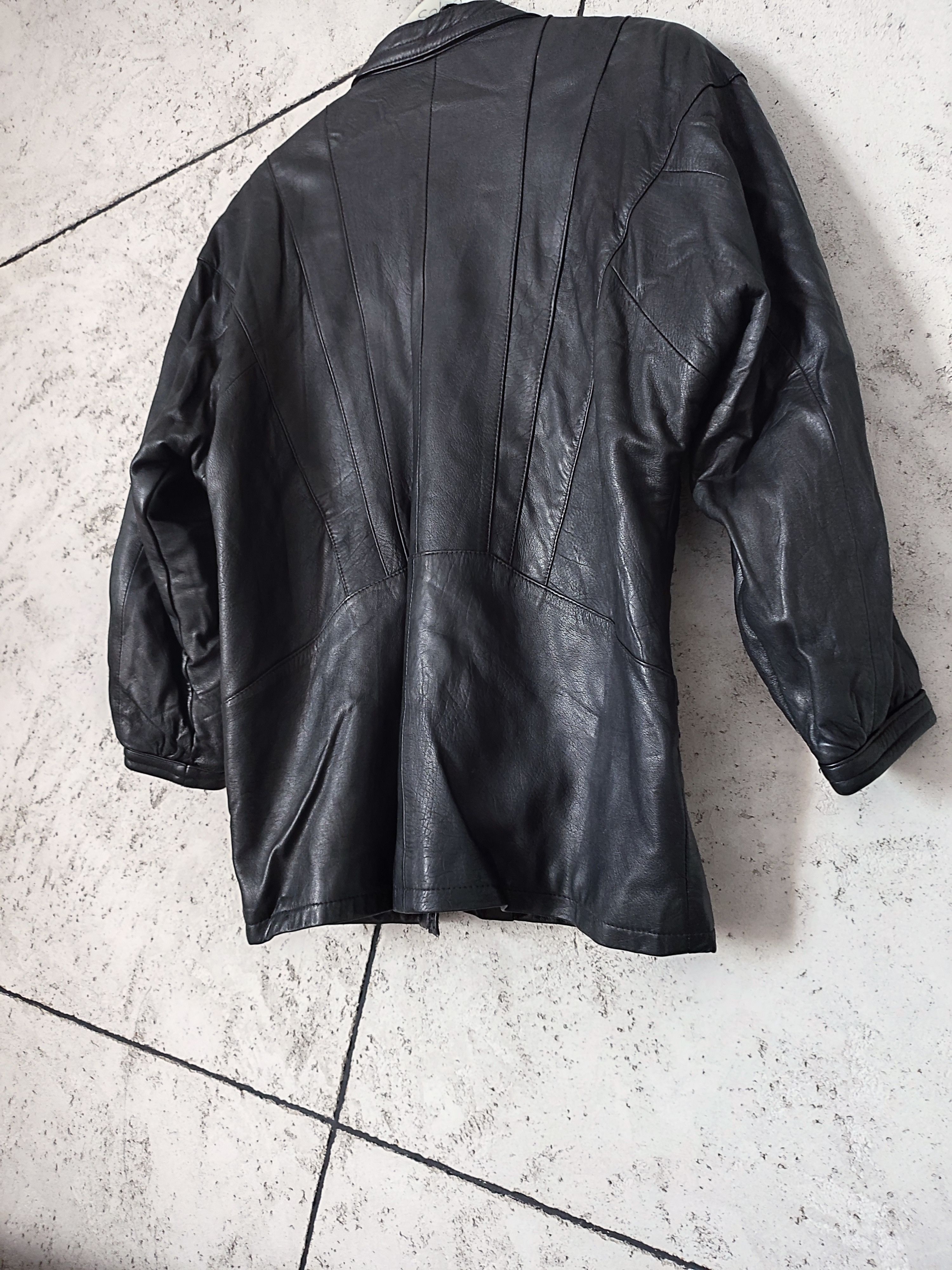 Other Vintage black oversize leather jacket size 40 autumn Size M / US 6-8 / IT 42-44 - 9 Thumbnail