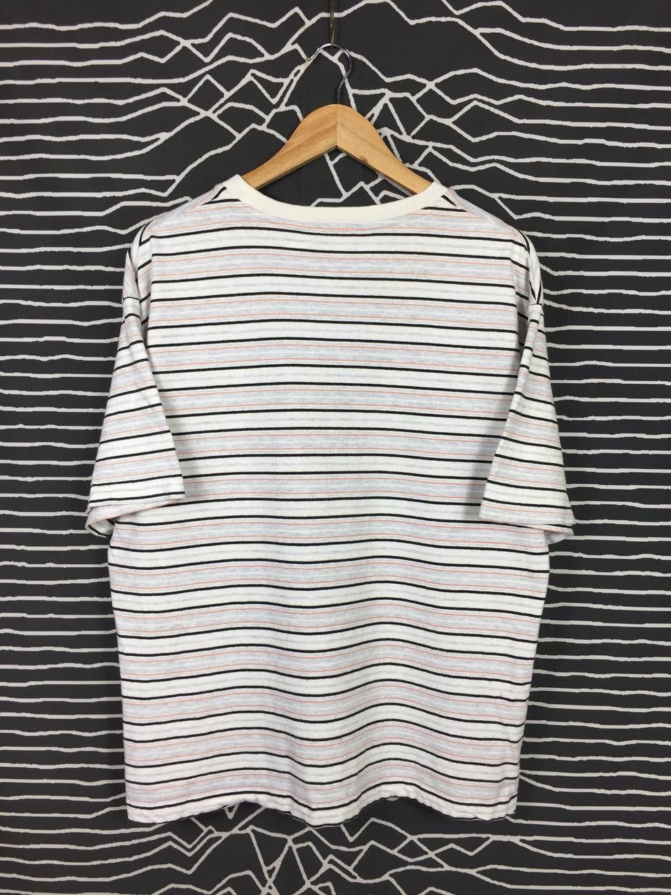 GU × Japanese Brand GU Japan Multicolor Striped Half Sleeve Tee Size US L / EU 52-54 / 3 - 6 Thumbnail