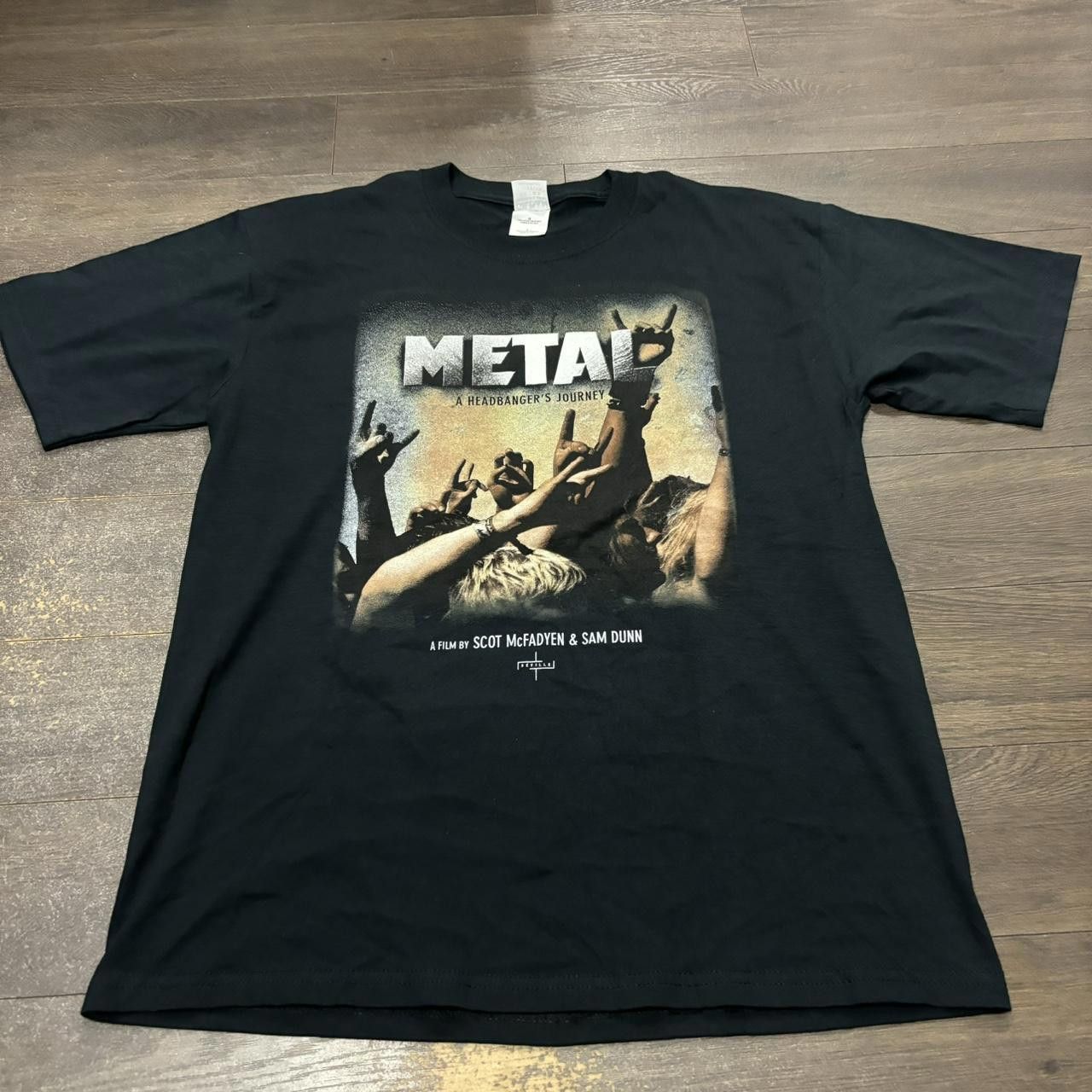 Gildan Vintage Metal A Headbangers Journey Movie T Shirt Large Size US L / EU 52-54 / 3 - 2 Thumbnail