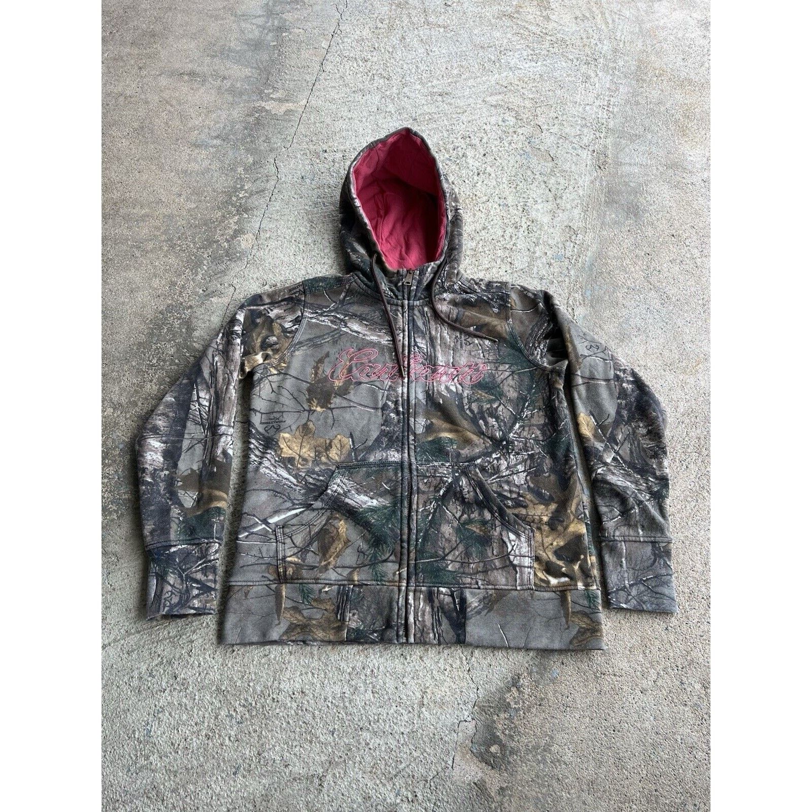 Carhartt Carhartt Women's M Realtree Camo Spellout Full Zip Hoodie Size M / US 6-8 / IT 42-44 - 5 Thumbnail